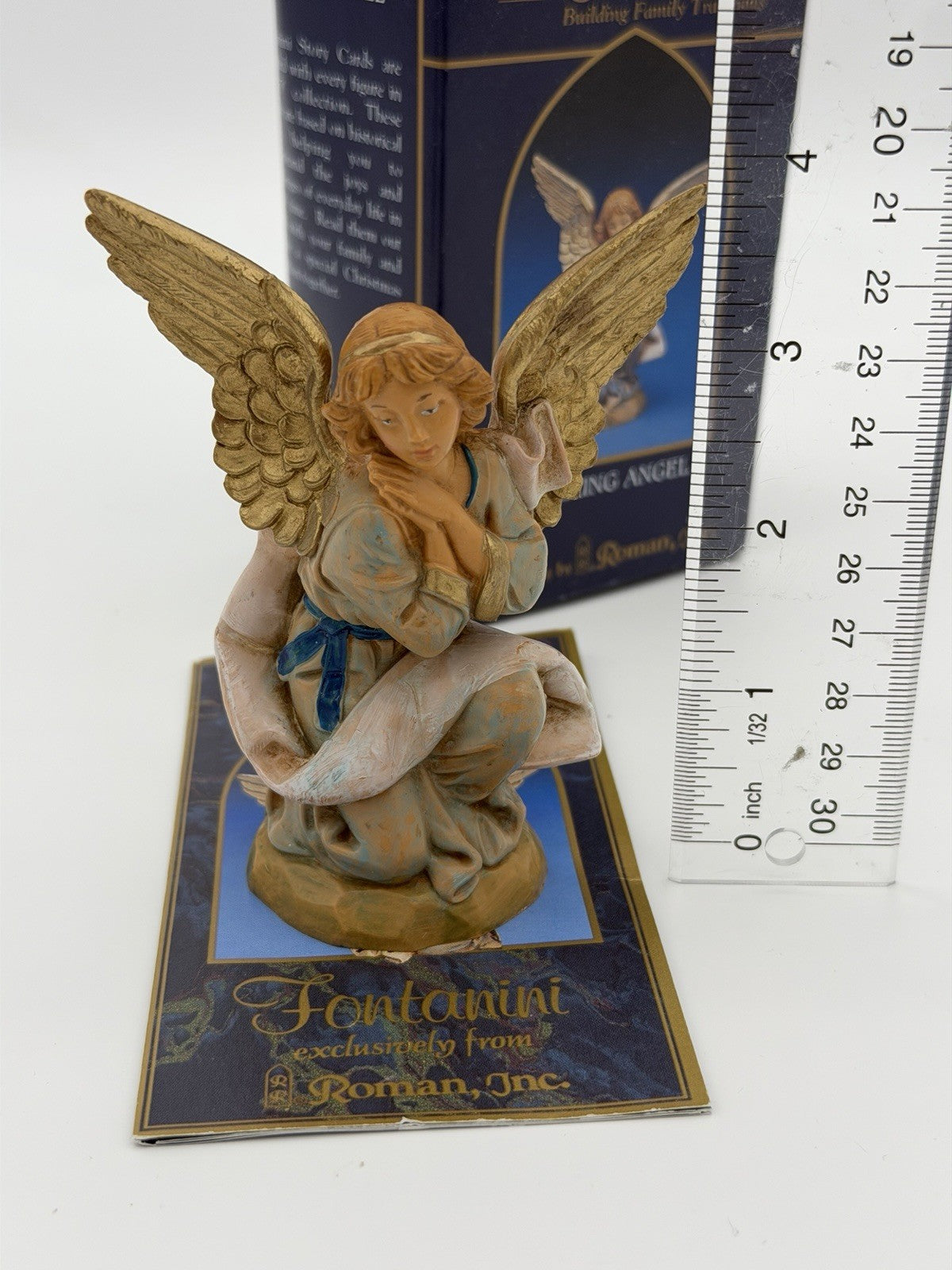 Fontanini Italy Heirloom Nativity The Kneeling Angel 4” Vintage Figurine
