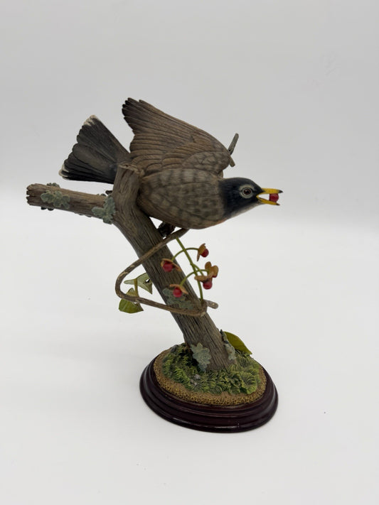 Rare Danbury Mint Autumn Bounty BY JEFF RECHIN American Robin Bird Figurine
