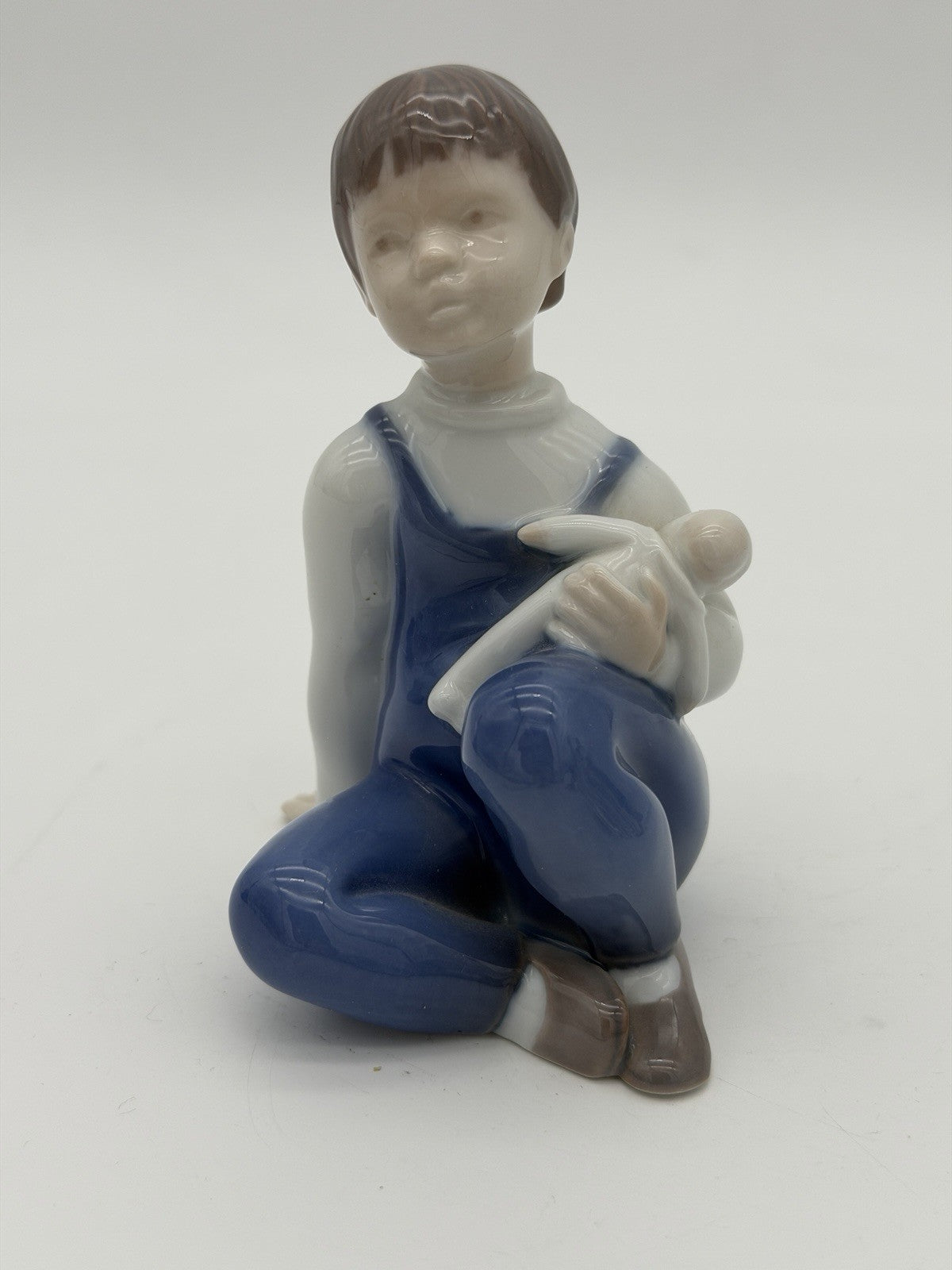 Bing and Grondahl Denmark Porcelain Painted Children's Hour Figurine #2400 Vtg