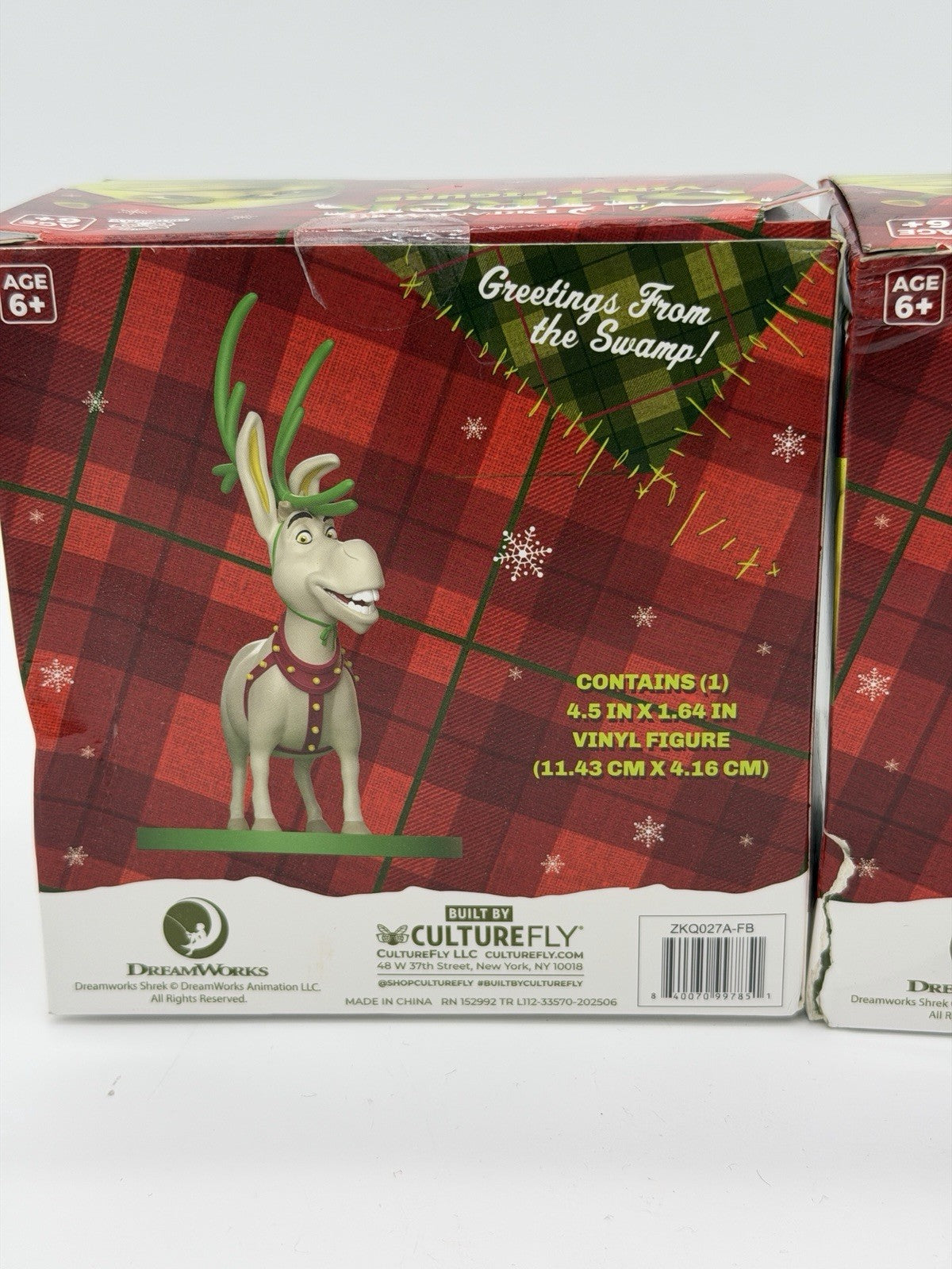 DREAMWORKS SHREK 4.5" Vinyl Figure Gingerbread & Reindeer Donkey