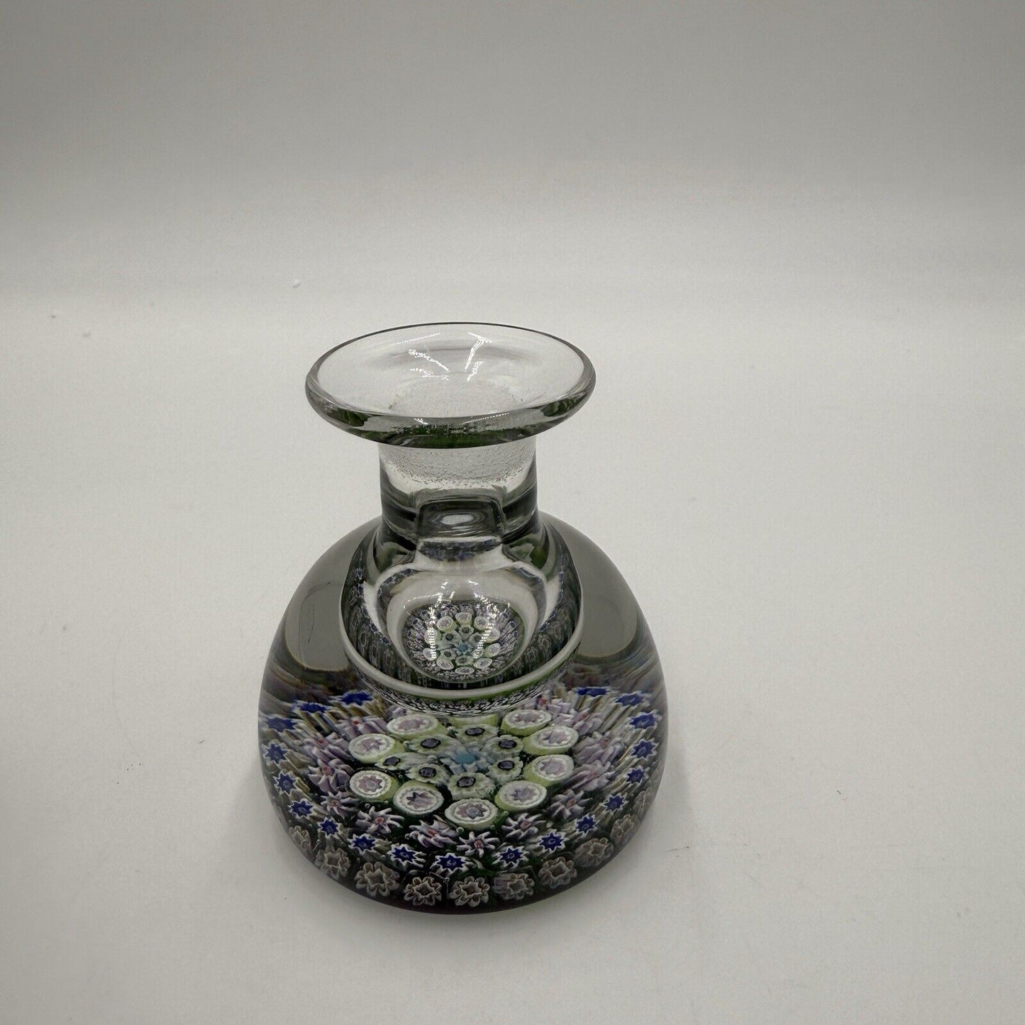 Perthshire Paperweight Millefiori Perfume Bottle Inkwell Scotland Art Glass