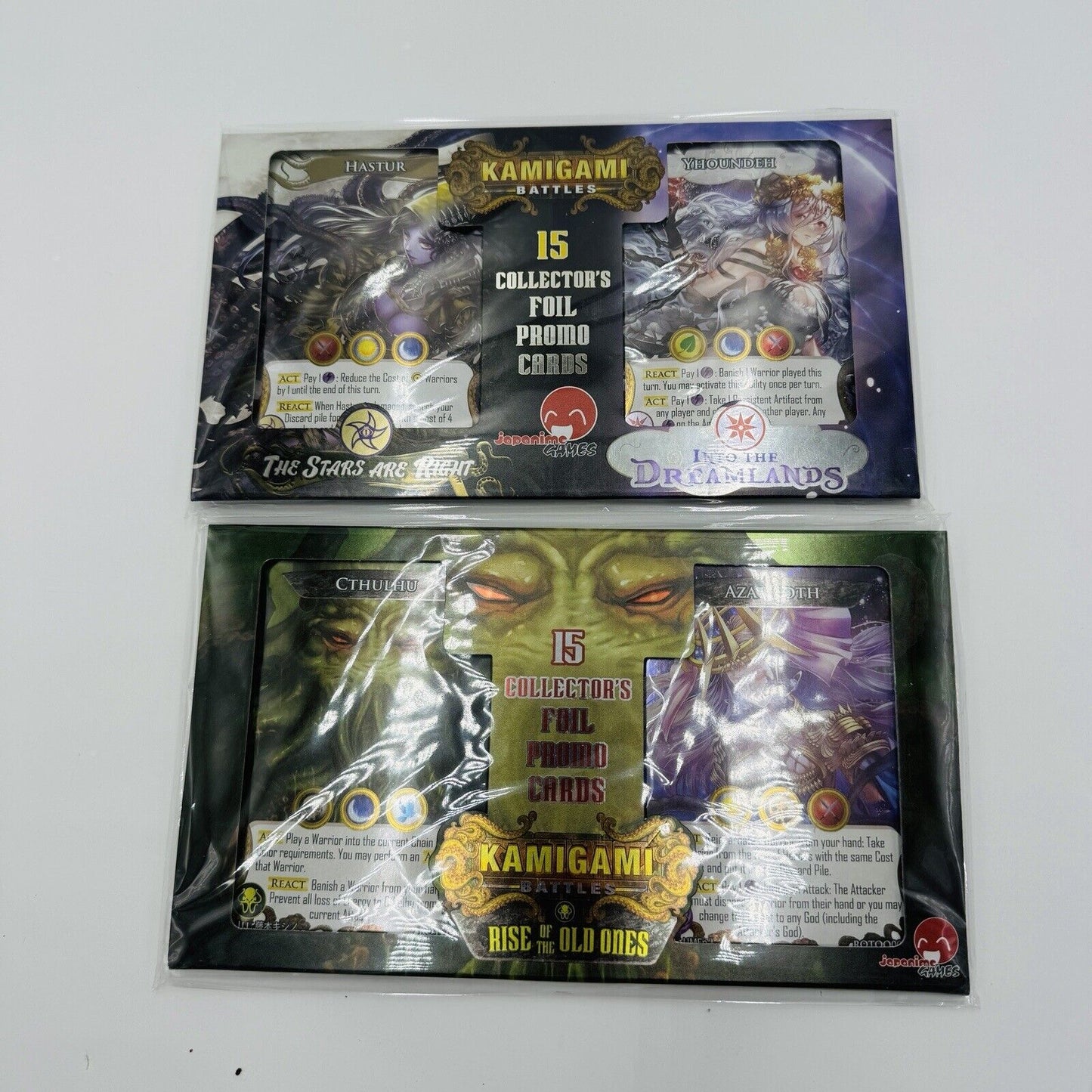 Kamigami Battles 15 Collectors Foil Promo Cards Rise Of Old Ones 2 Sets 30 Cards