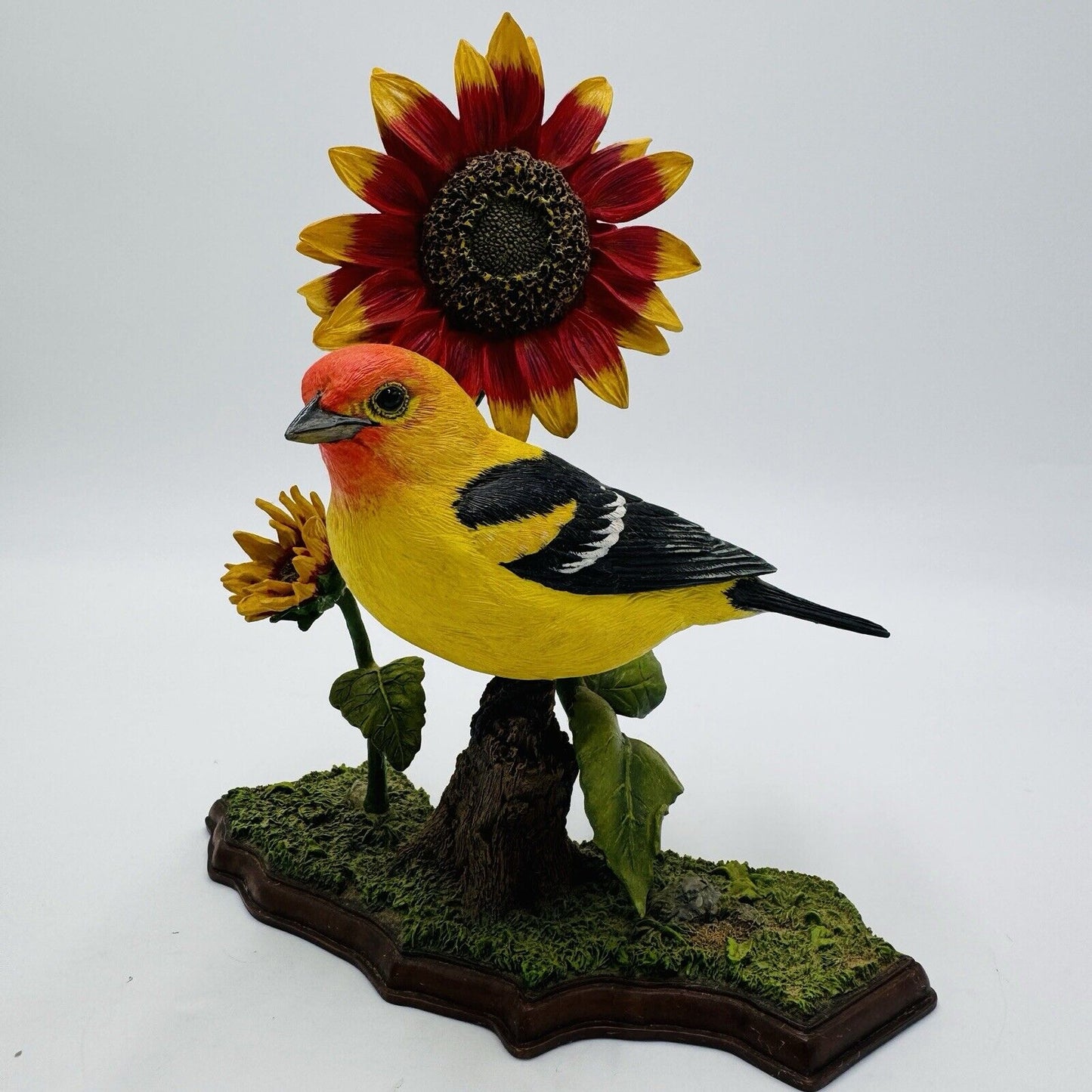 Rare Danbury Mint California Sunshine Bird Figurine Western Tanager By Bob Guge