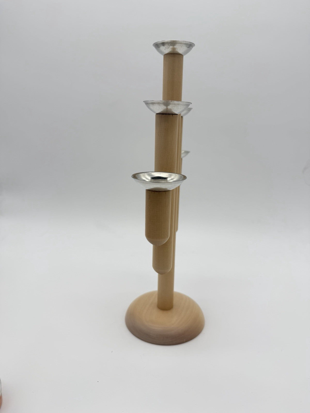 Aarikka Finland 5-arm candelabra Rapsodia line wood pine folk Art Candle Holder