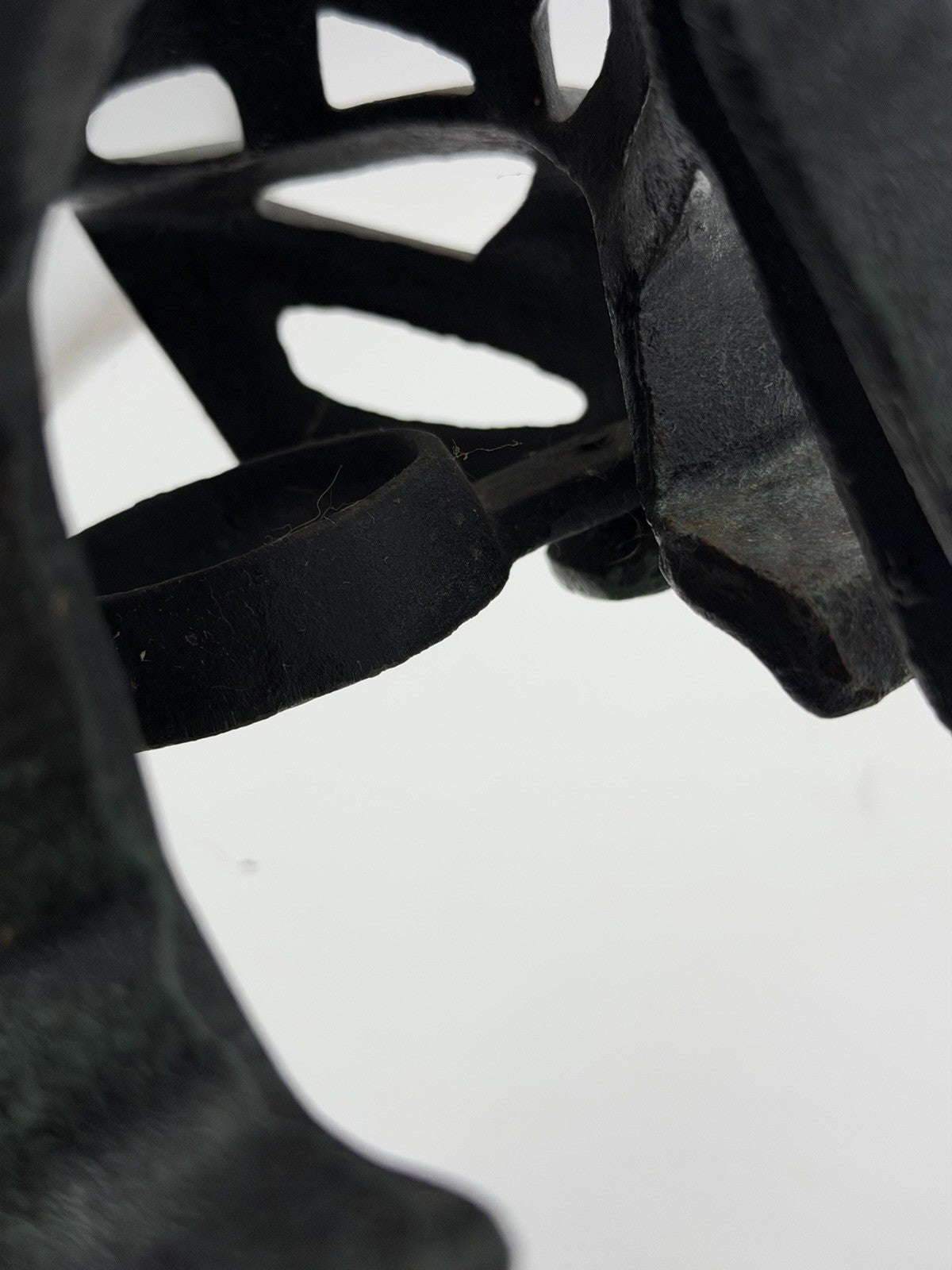 Vintage Cast Iron Japanese Frog Garden Lantern Zen Candle Holder Sculpture GUC