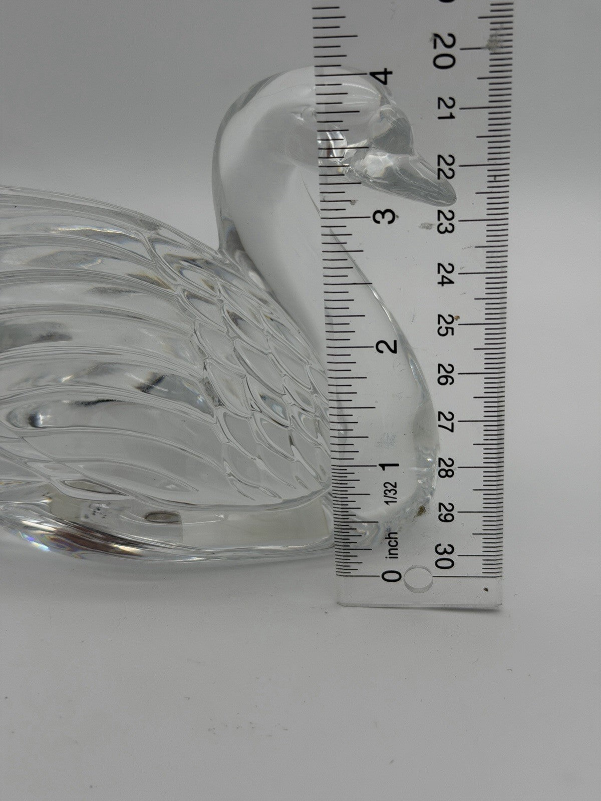 Vintage Waterford Crystal Swan Ireland Paperweight Figurine  5 1/2" Sticker