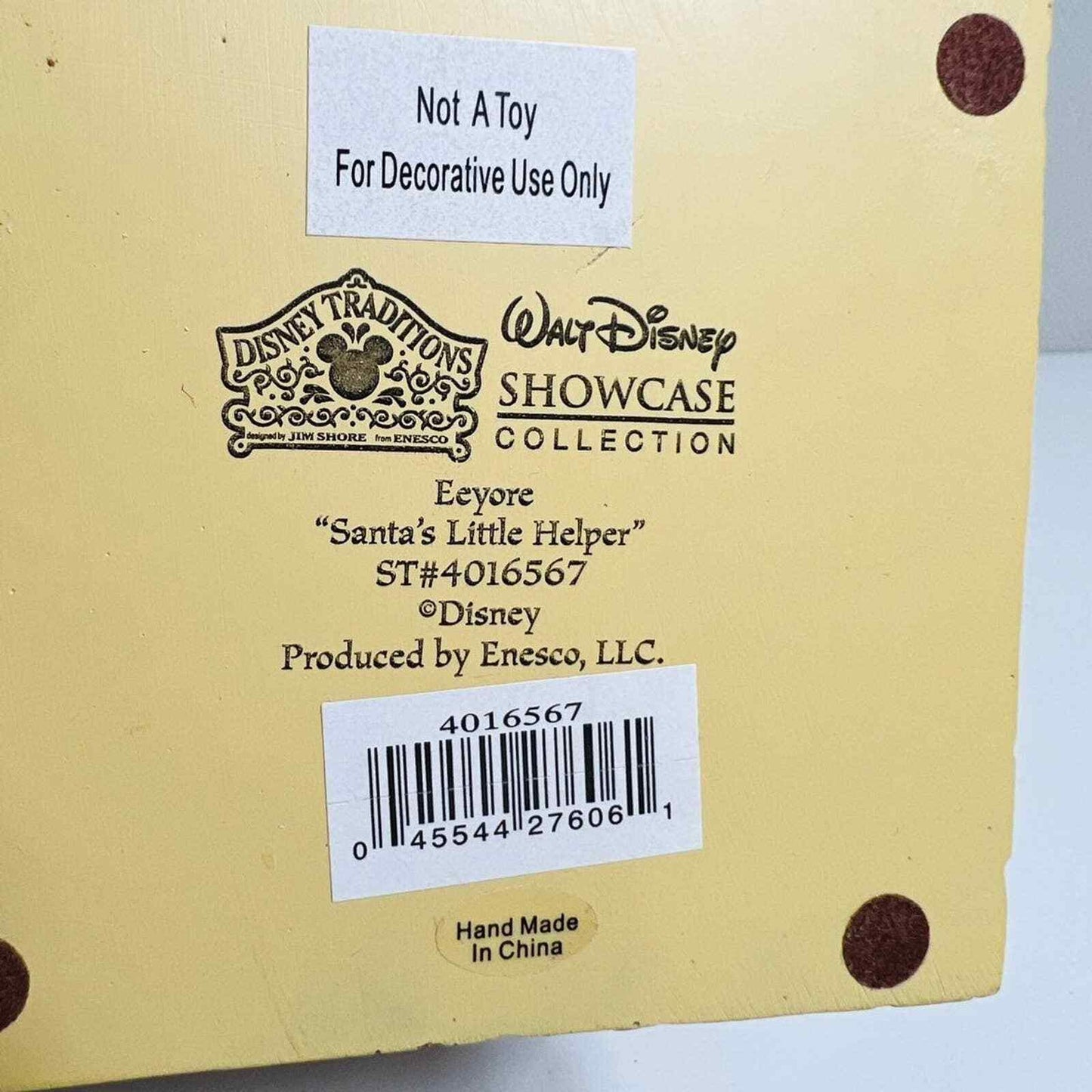 Jim Shore Eeyore Walt Disney Showcase Santa's Little Helper Figurine