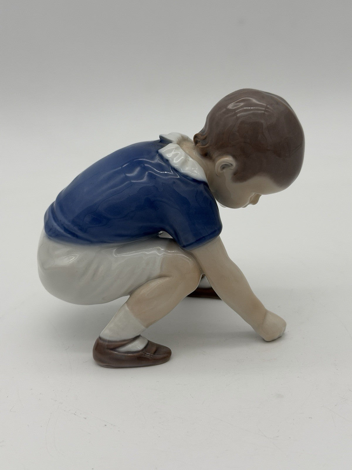 Bing Grondahl Denmark Porcelain #1636 Dickie Boy Figurine 4.25" Painted Vtg