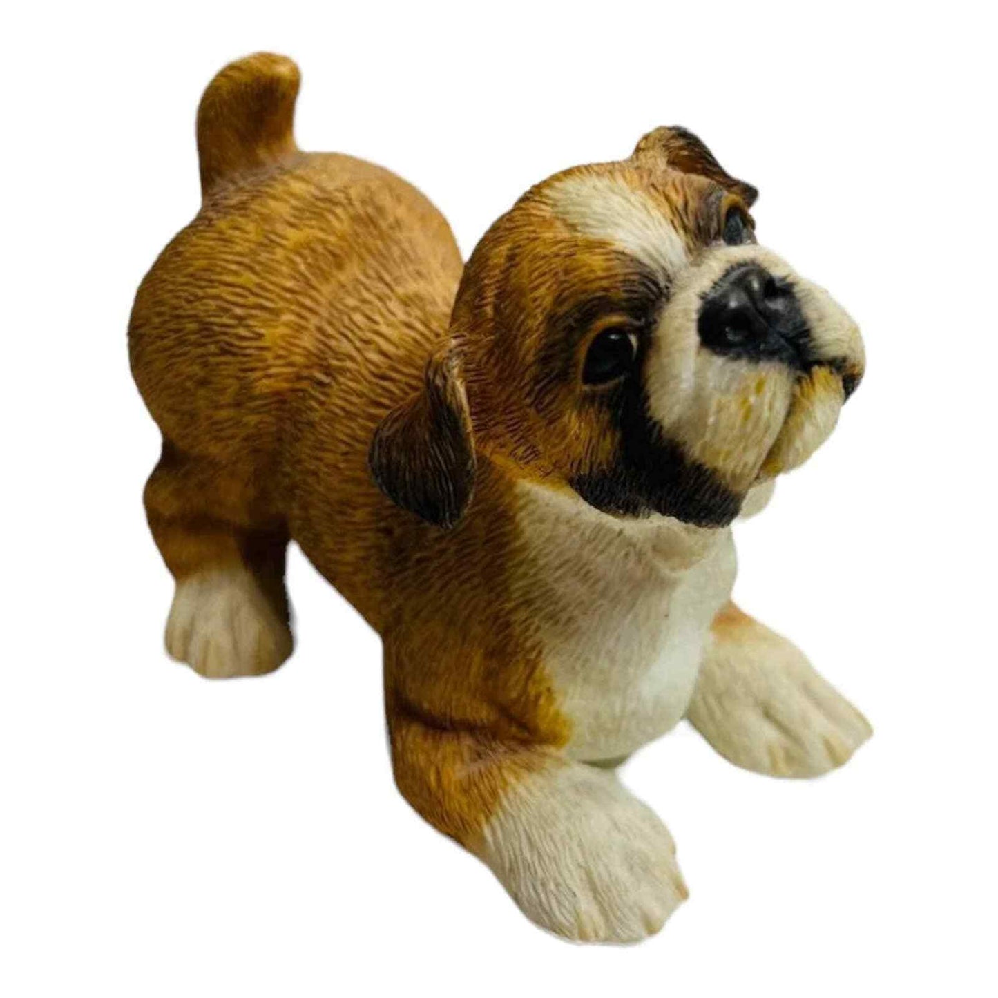 Country Artists Dog Figurine Bulldog Pup Hand Painted Home Decor