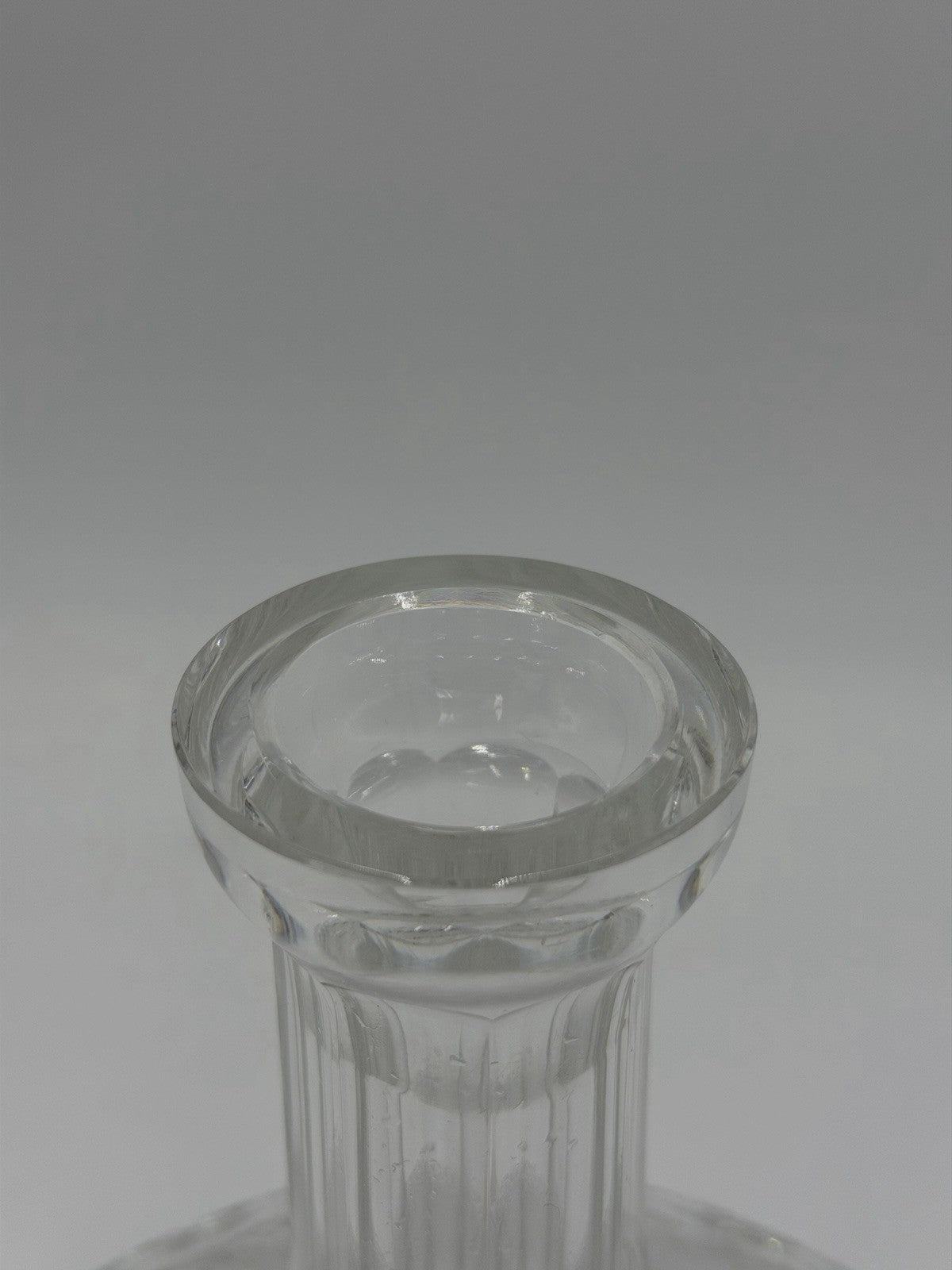 Waterford Crystal Alana Ship Decanter 10" Ireland Cut Glass Vintage W/stopper