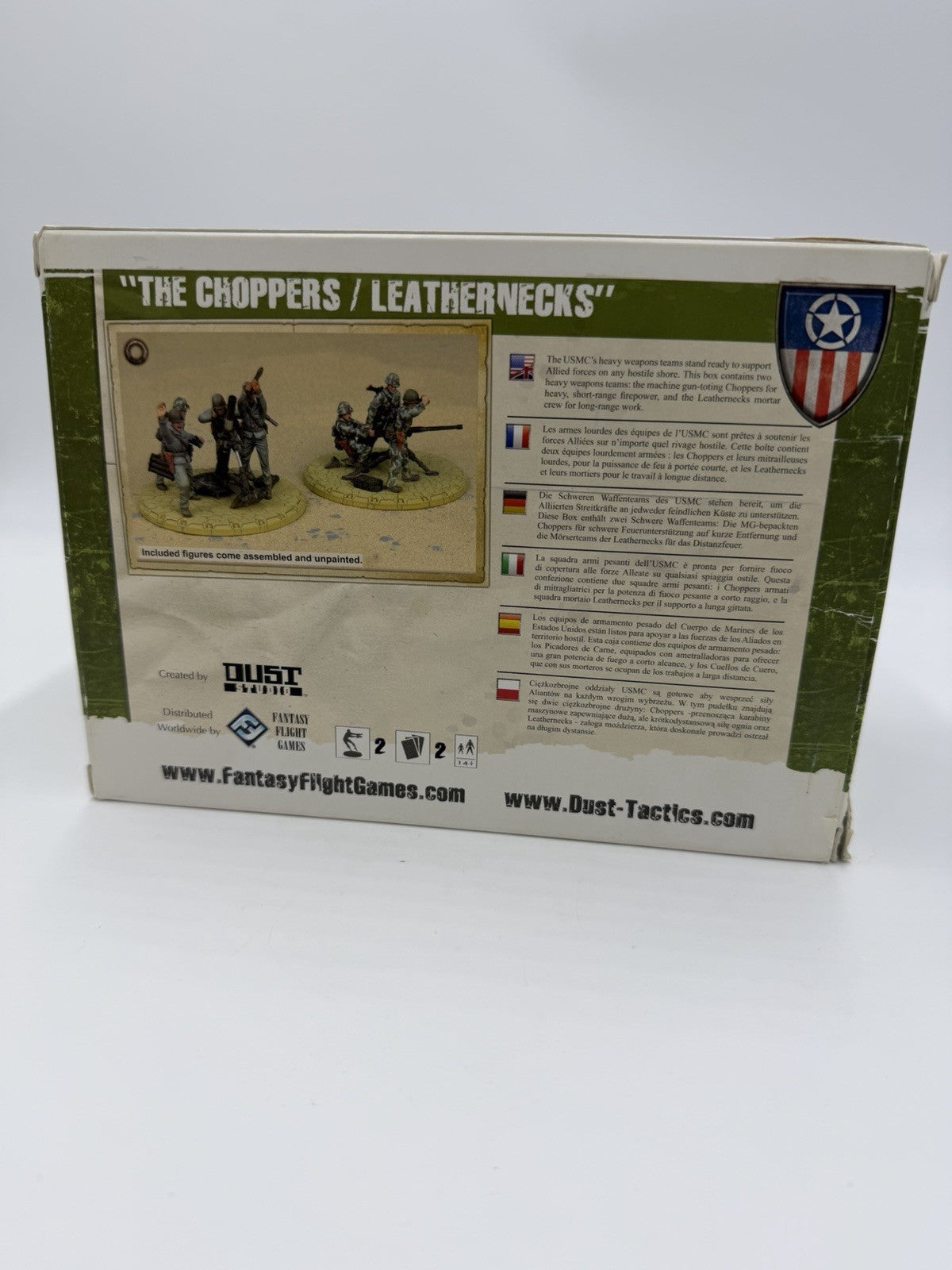 Dust Studio 1947 Tactics USMC Heavy Weapons Team 1/48 Figurines Soldiers Army