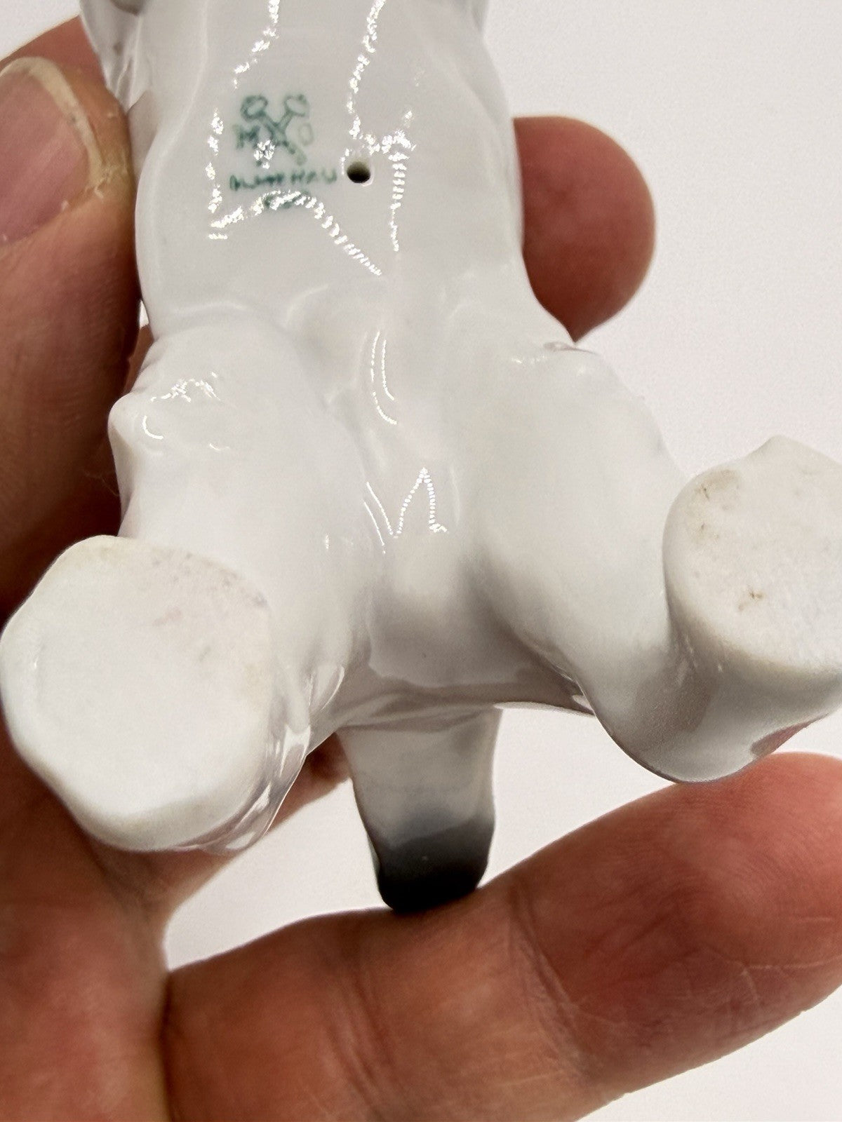 METZLER & ORTLOFF  Germany Porcelain Scottish Terrier Dog Figurine 3”rare Vtg