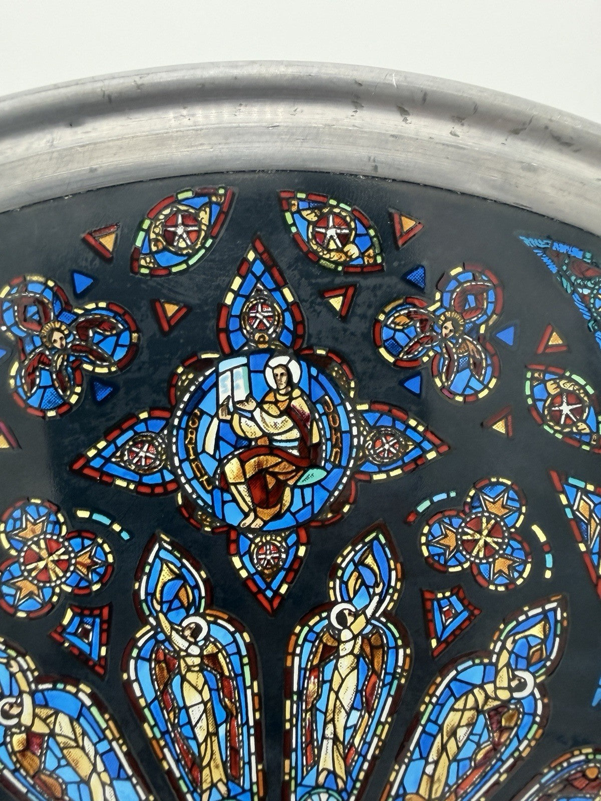 Glassmasters Stained Glass Reproduction St John Cathedral Rose Window Suncatcher
