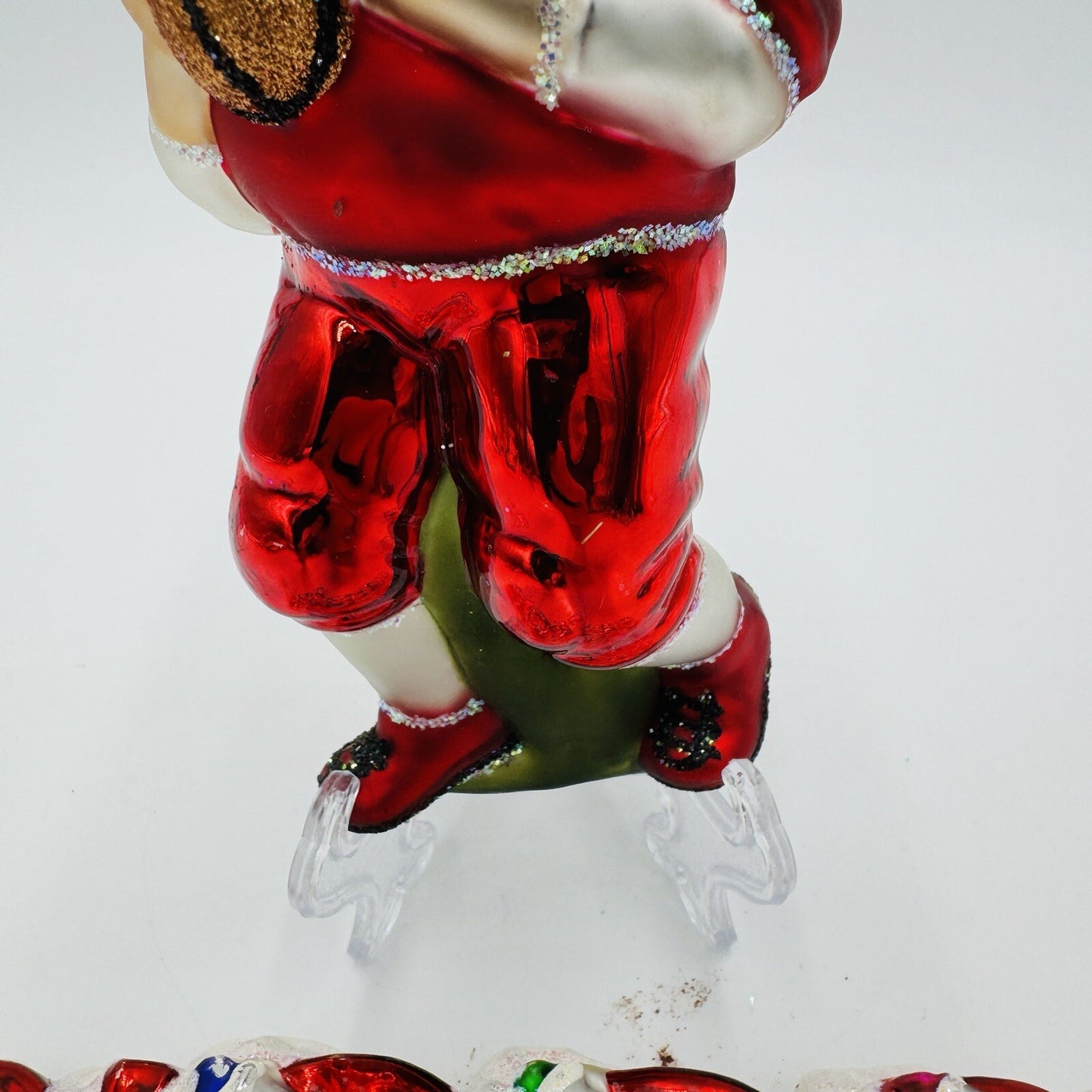 Rare Old World Art Glass Christmas Ornaments American Football Santa