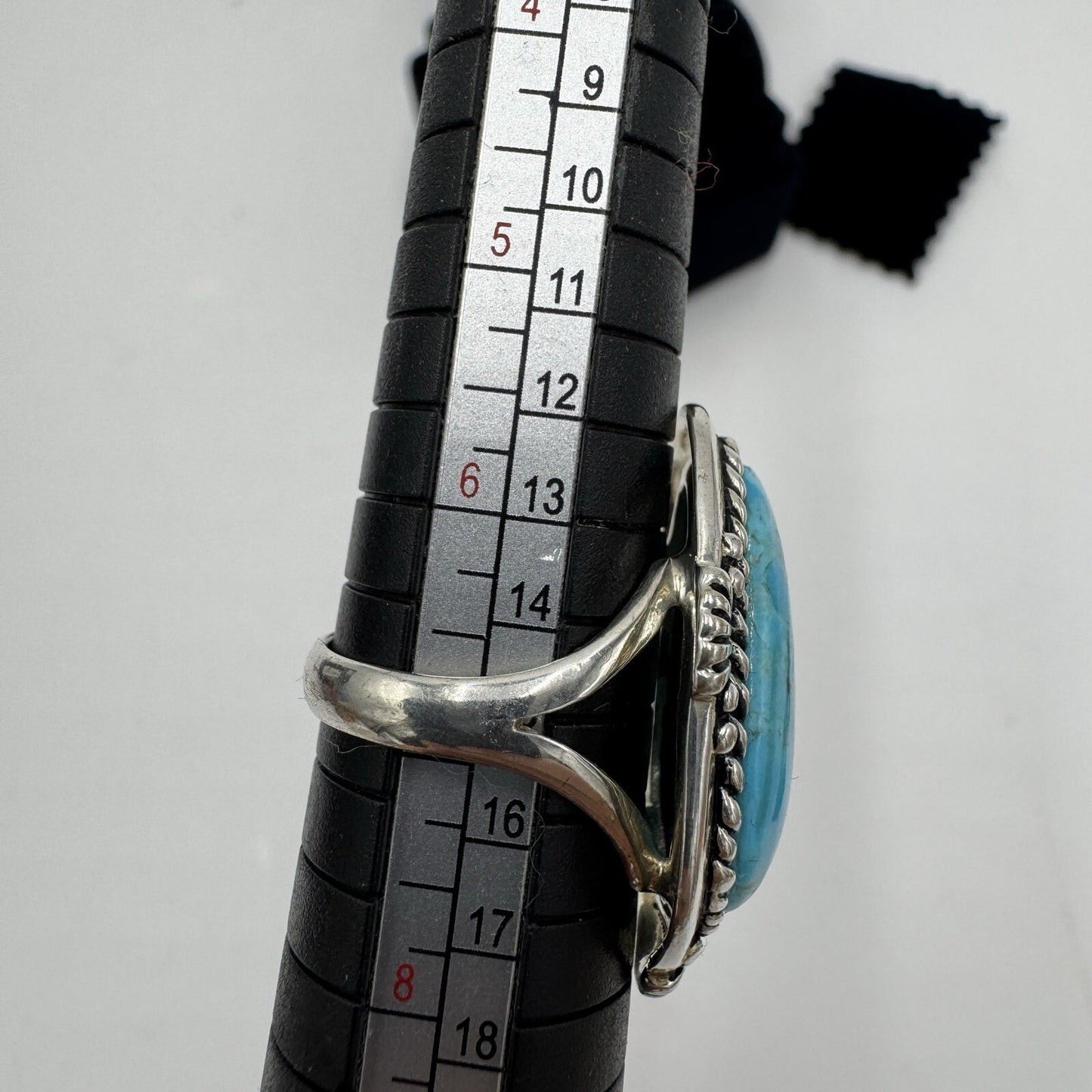 Stauer Sedona Turquoise Sterling Silver Women Ring Size 7 Arizona