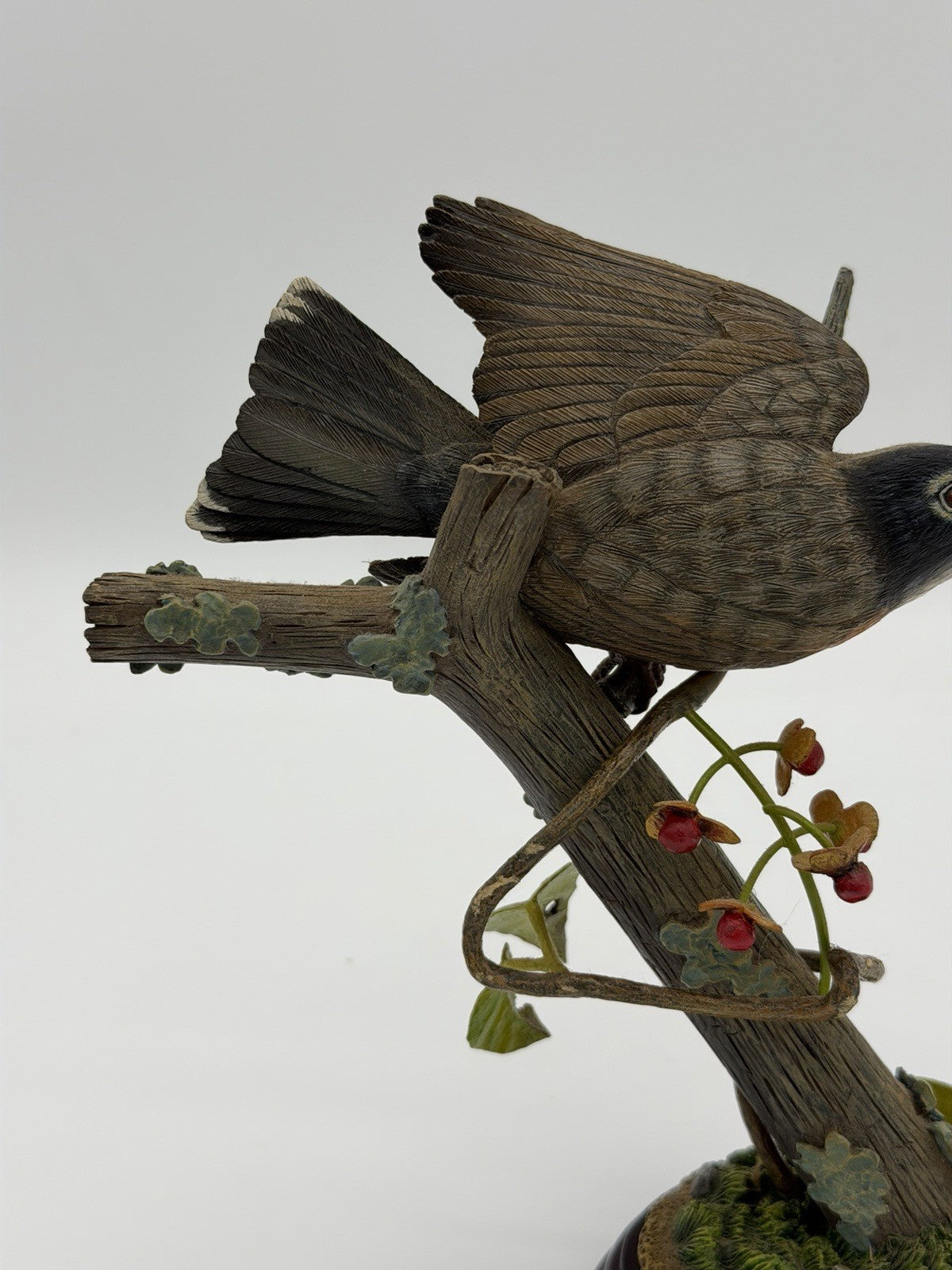 Rare Danbury Mint Autumn Bounty BY JEFF RECHIN American Robin Bird Figurine