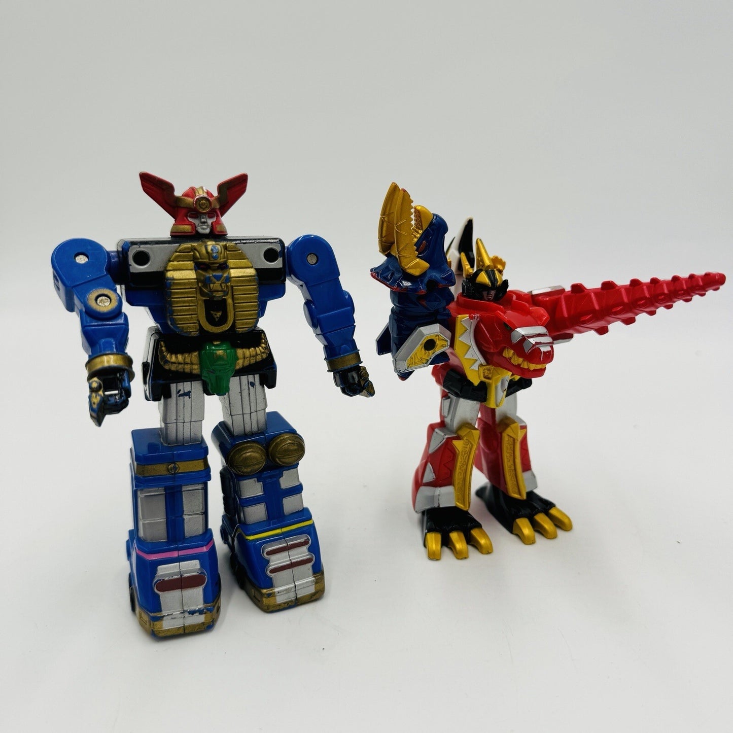 Power Rangers Dino Thunder Megazord Action Figure 5.5" Thundersaurus Bandai 2 Pc