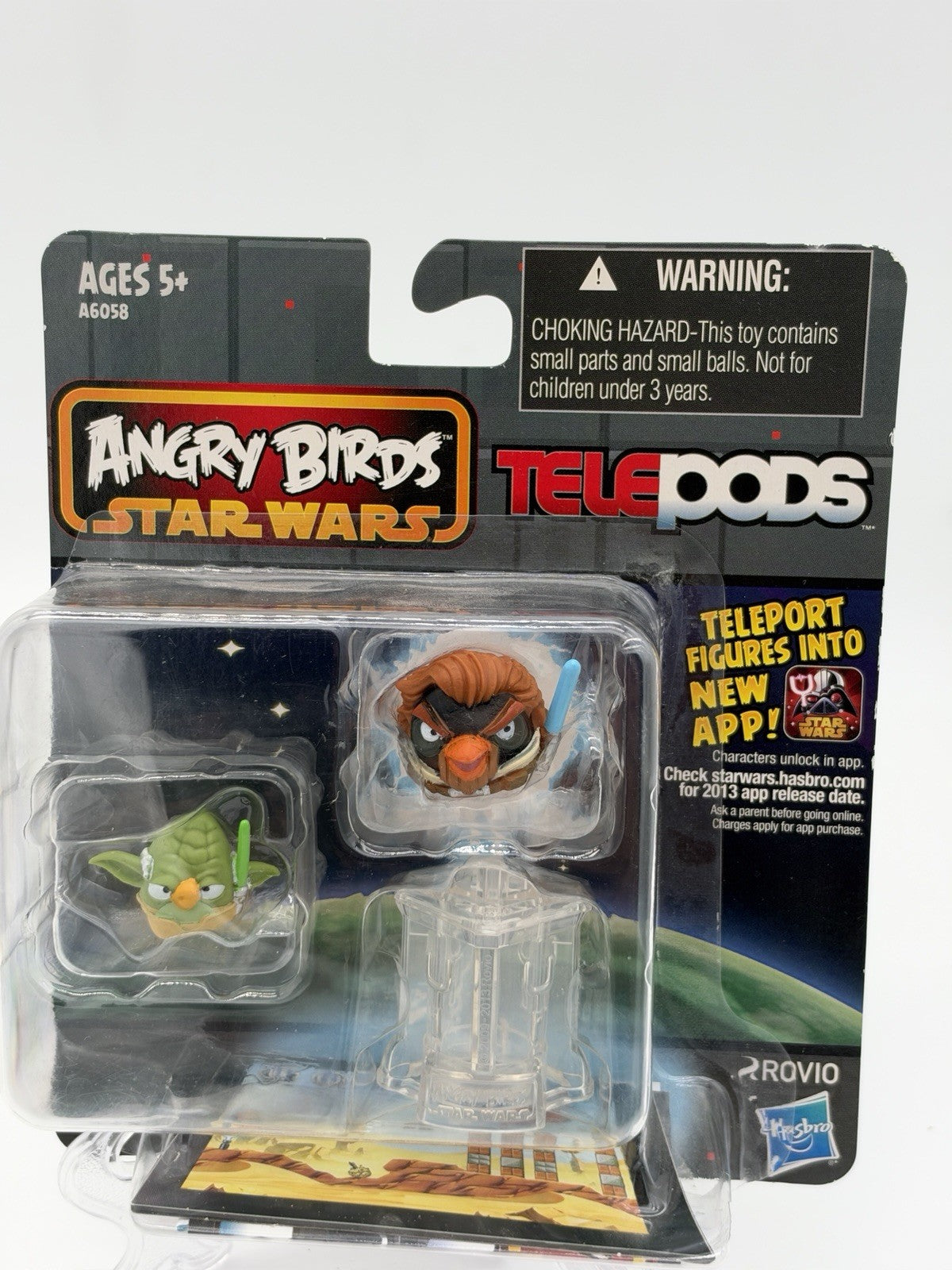 ANGRY BIRDS STAR WARS TELEPODS Yoda Bird Obi-Wan Bird 2-Pack Figurines Toys