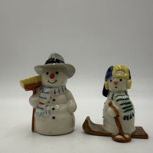 Royal Copenhagen Snowman Father And Son Denmark Figurines Christmas #768,771