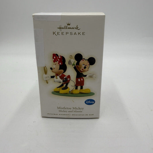 Hallmark Keepsake 2009 Ornament Disney Mistletoe Mickey & Minnie