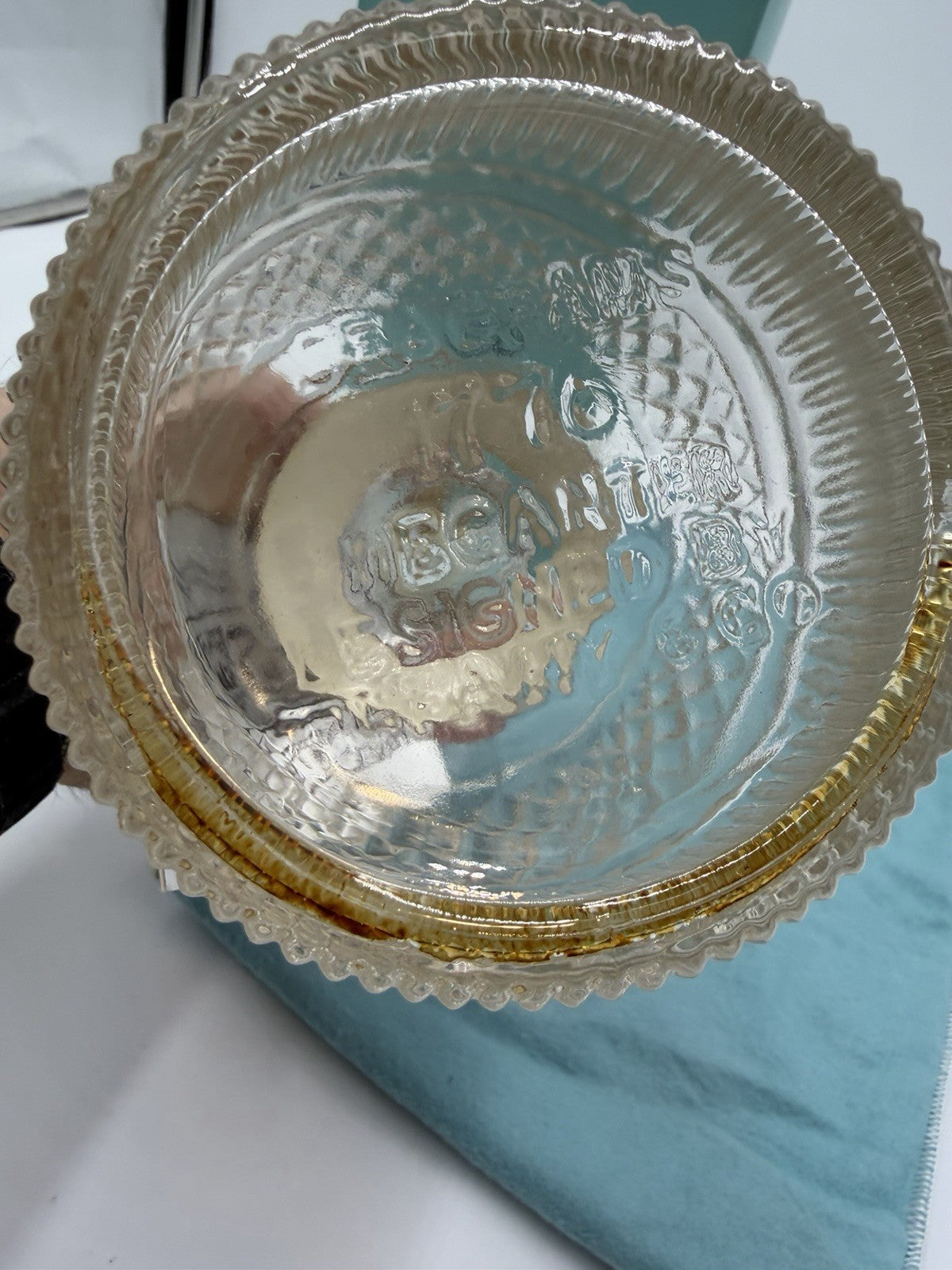 Tiffany & Co 1776 Seagrams Decanter Clear Glass Box Bag Tag Stopper 10.5" Vtg