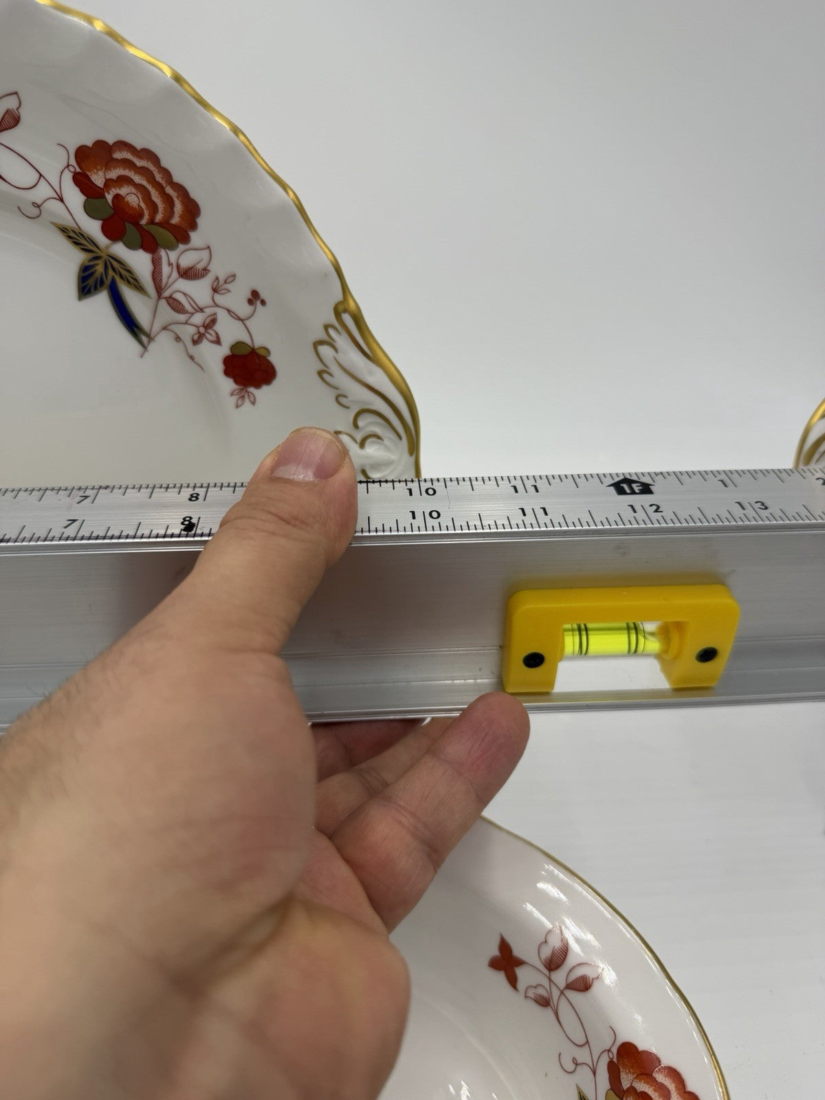 Royal Crown Derby English Porcelain BALI A.1100 XXXIII Vegetable Bowl & 2 Plates