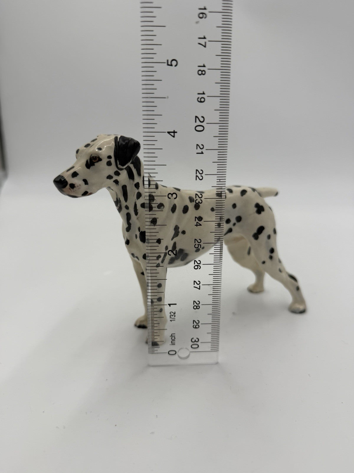 Vtg Royal Doulton Dalmatian Spotted Dog Porcelain Figurine England 4”Hx6”H Flaw