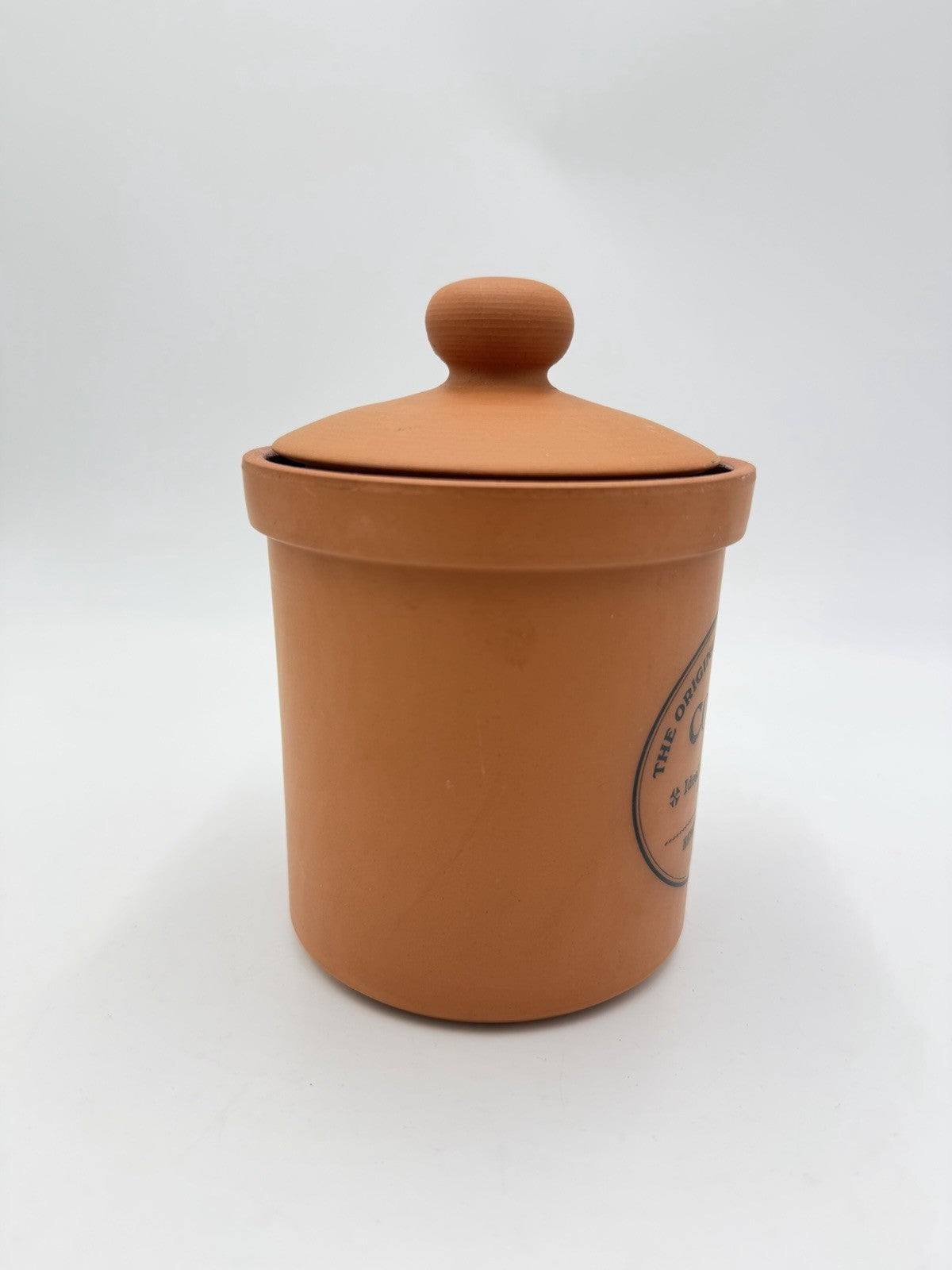 Henry Watson Pottery COFFEE The Original Suffolk Canister Terracotta England 7”H