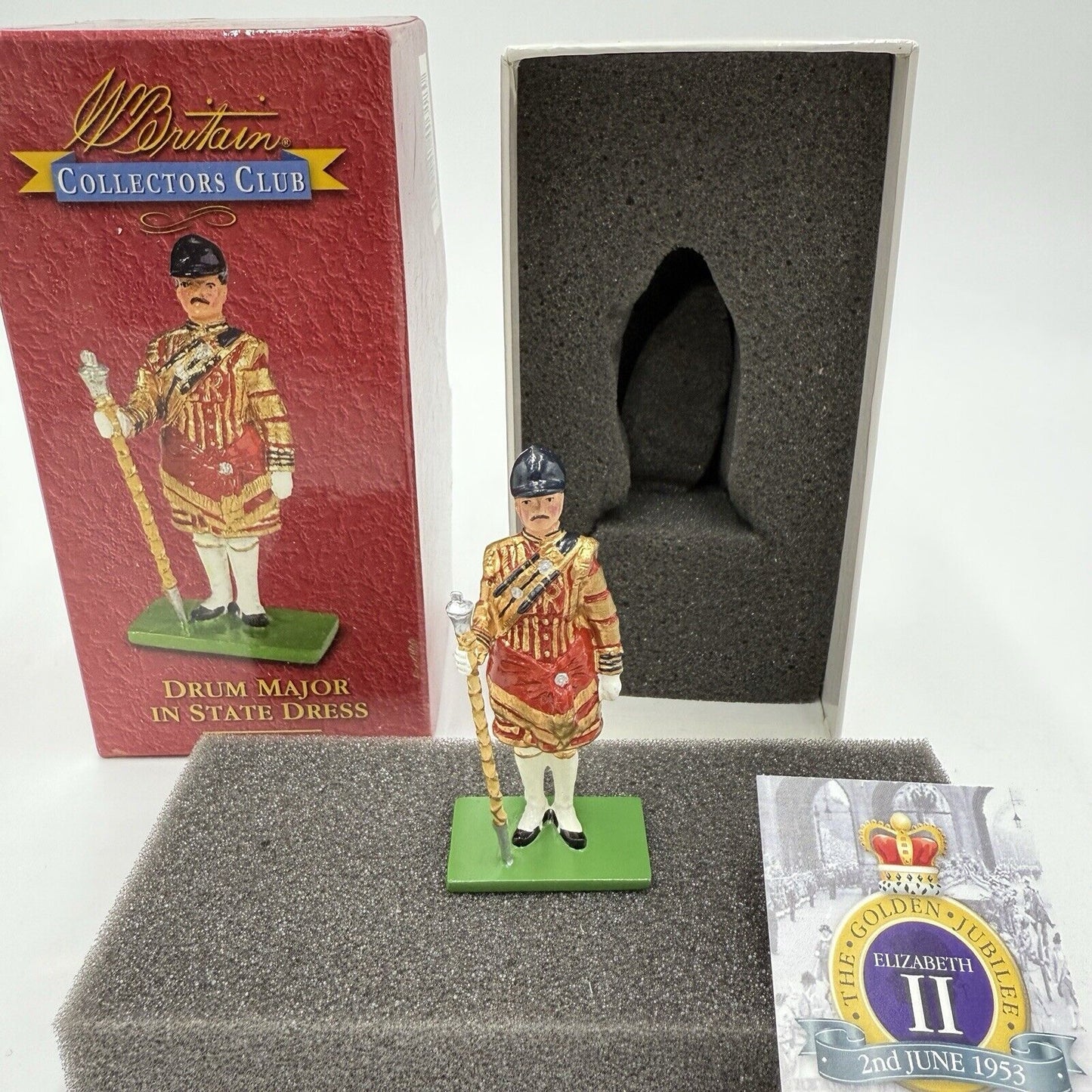 Britains Collectors Club Toy Soldiers The Golden Jubilee Drum Major Figurine