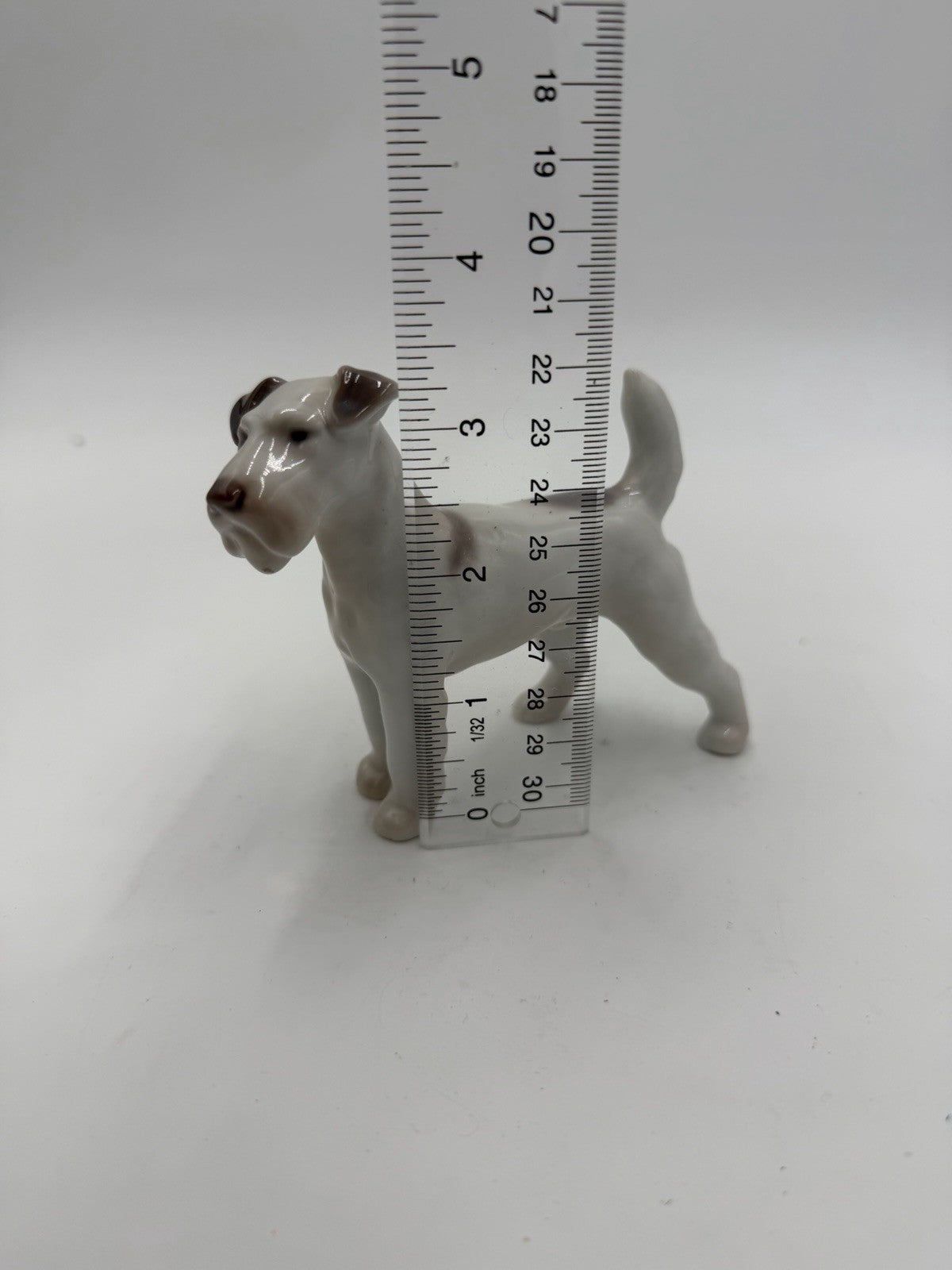Bing & Grondahl Denmark Porcelain Wire Fox Terrier Glossy Dog Figurine # 2072