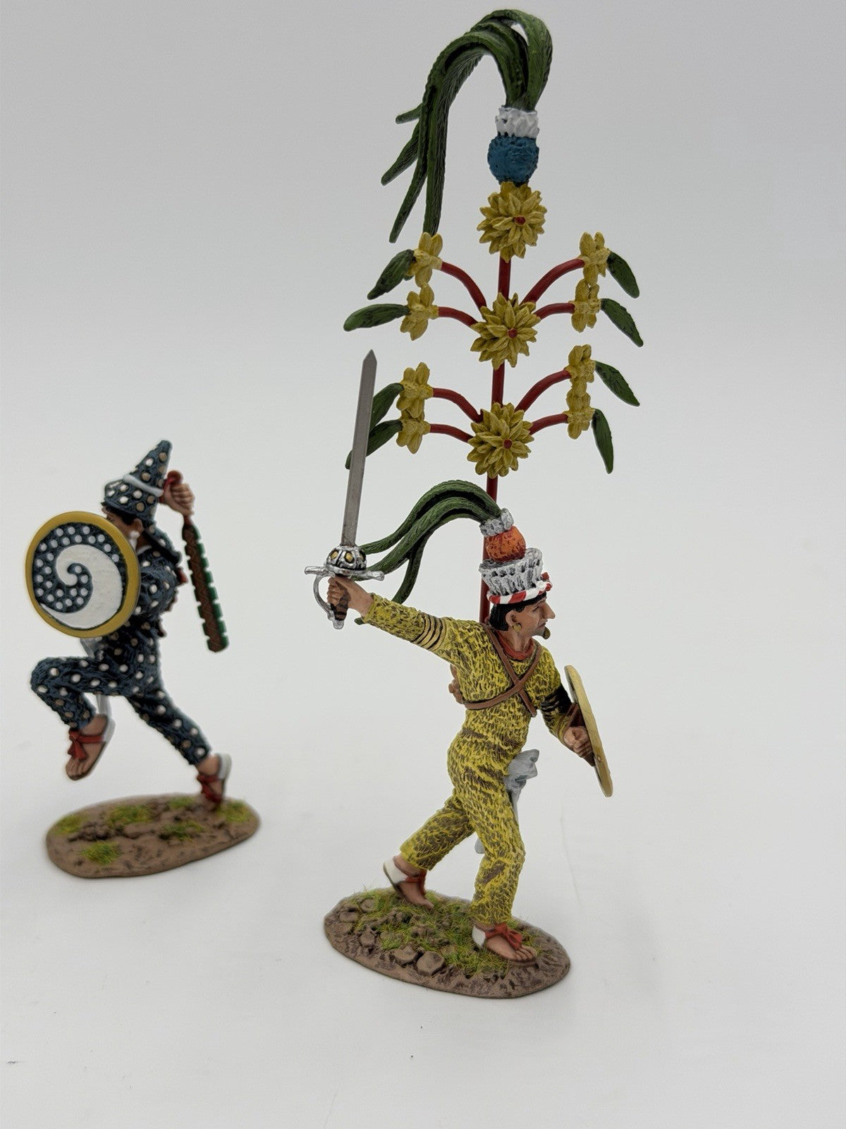 JOHN JENKINS Designs Diecast Painted AZTECS & CONQUISTADORS Soldiers 4 Figurines