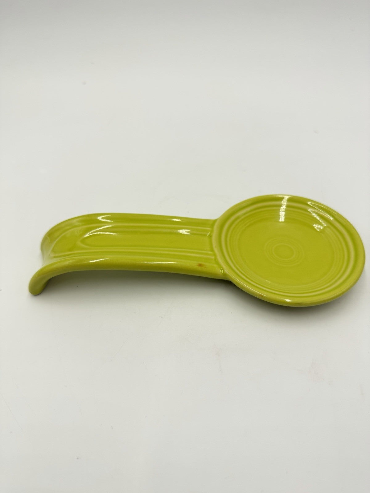Rare Fiesta Lemongrass Spoon Rest Stoneware Homeer Laughlin Fiestaware Retired