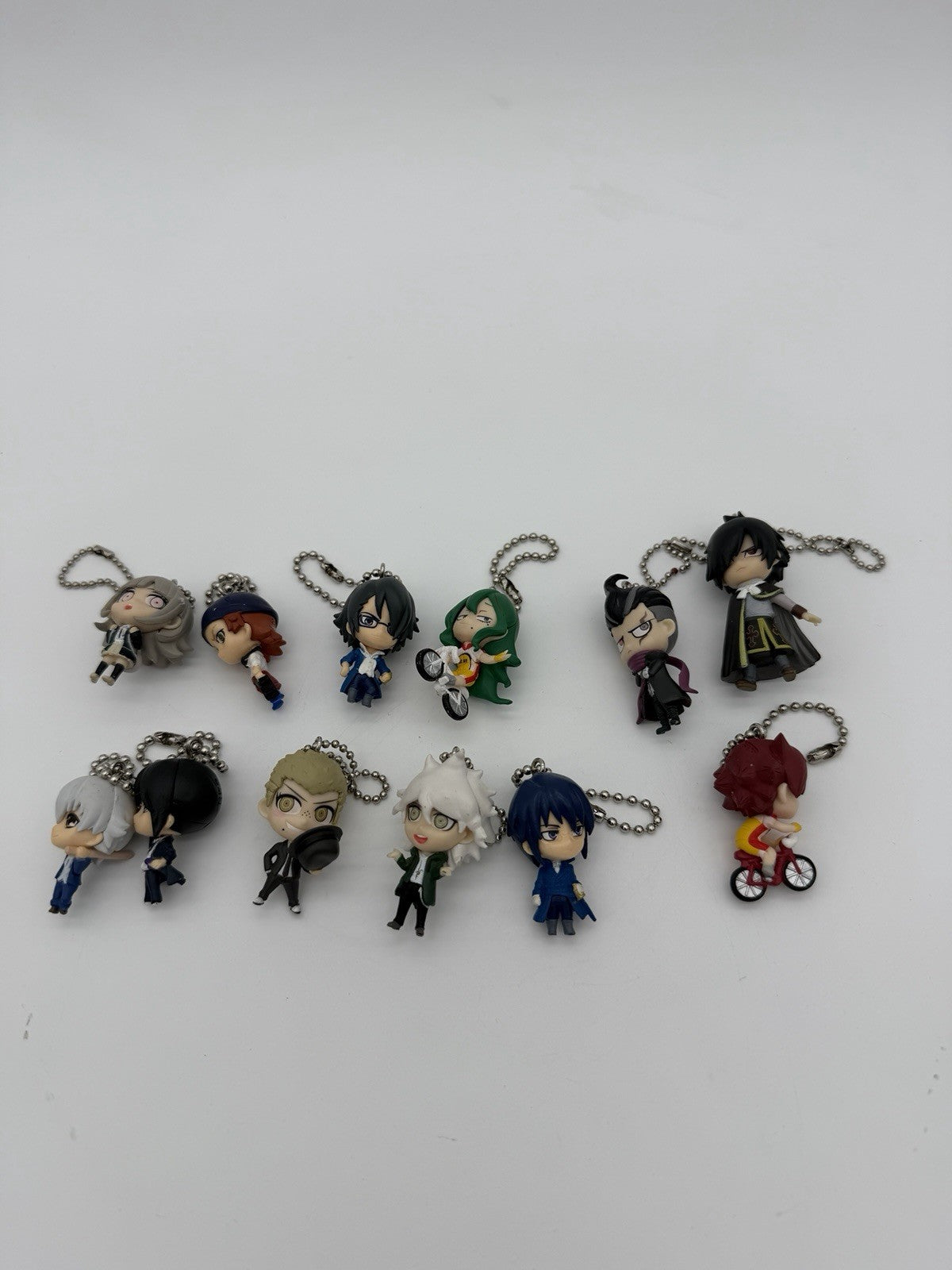 Bandai Takara Tomy Arts Fairy Tail Anime Swing Mascot Keychain Figurines Lot 11