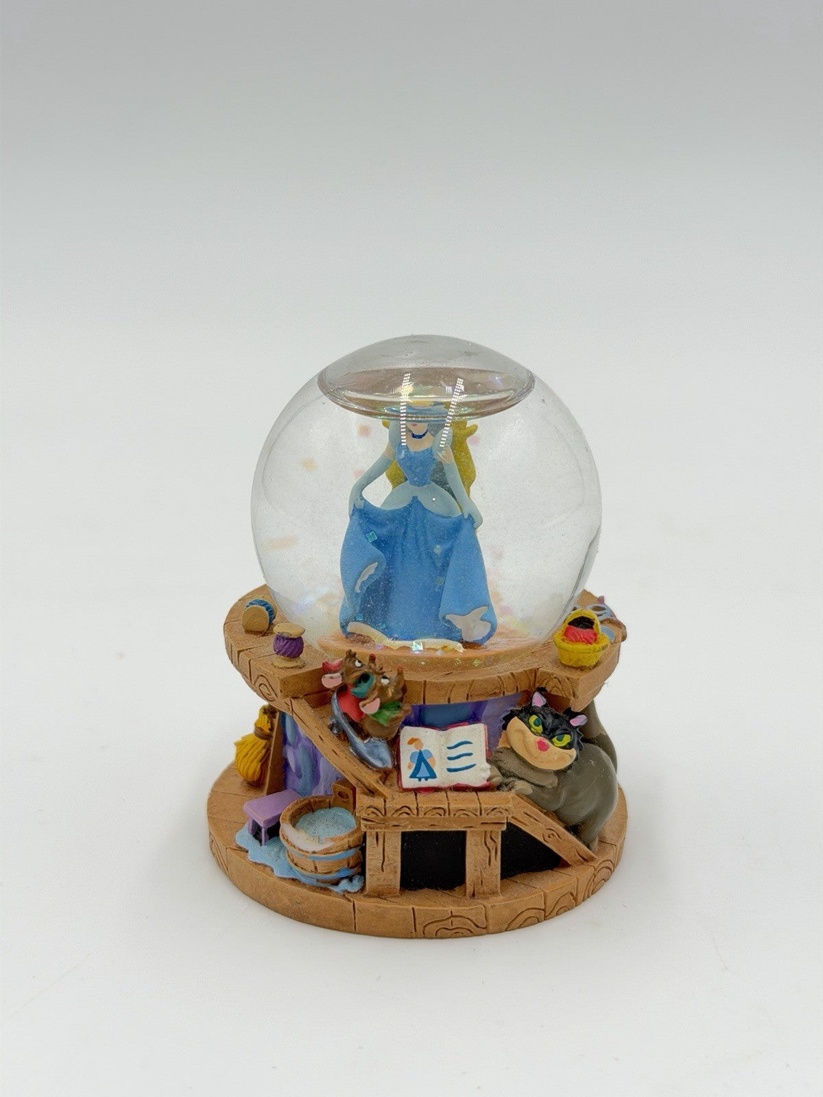 90s Disney Store Cinderella Dress Mice Exclusive Mini Snow Globe 3in