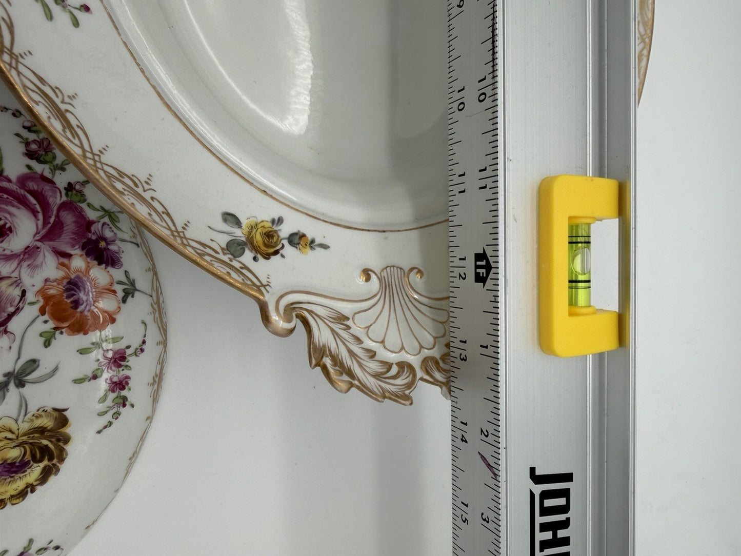Antique Meissen 2pc Porcelain Lidded Tureen Caserole Dish Bowl FLoral Germany