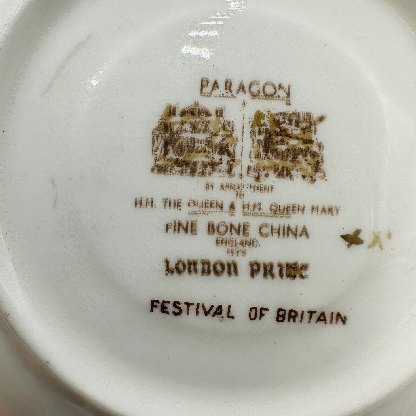 Paragon Small Plates London Pride Festival Of Britain Set Porcelain Bone China