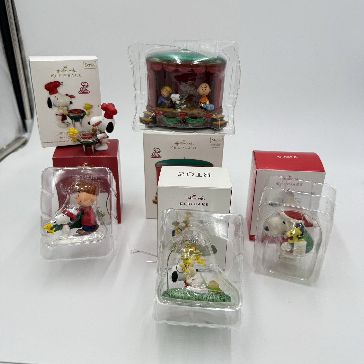 Hallmark Keepsake Peanuts Snoopy Christmas Ornaments Set