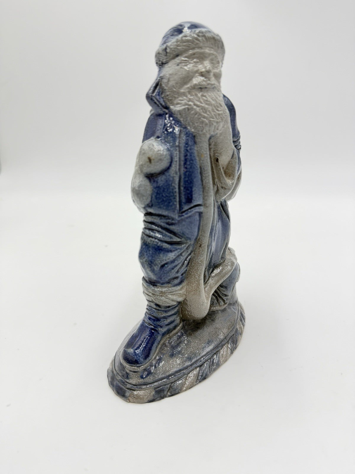 Vintage Rowe Pottery Works Salt Glazed Santa 6.5” Christmas Figurine 1988