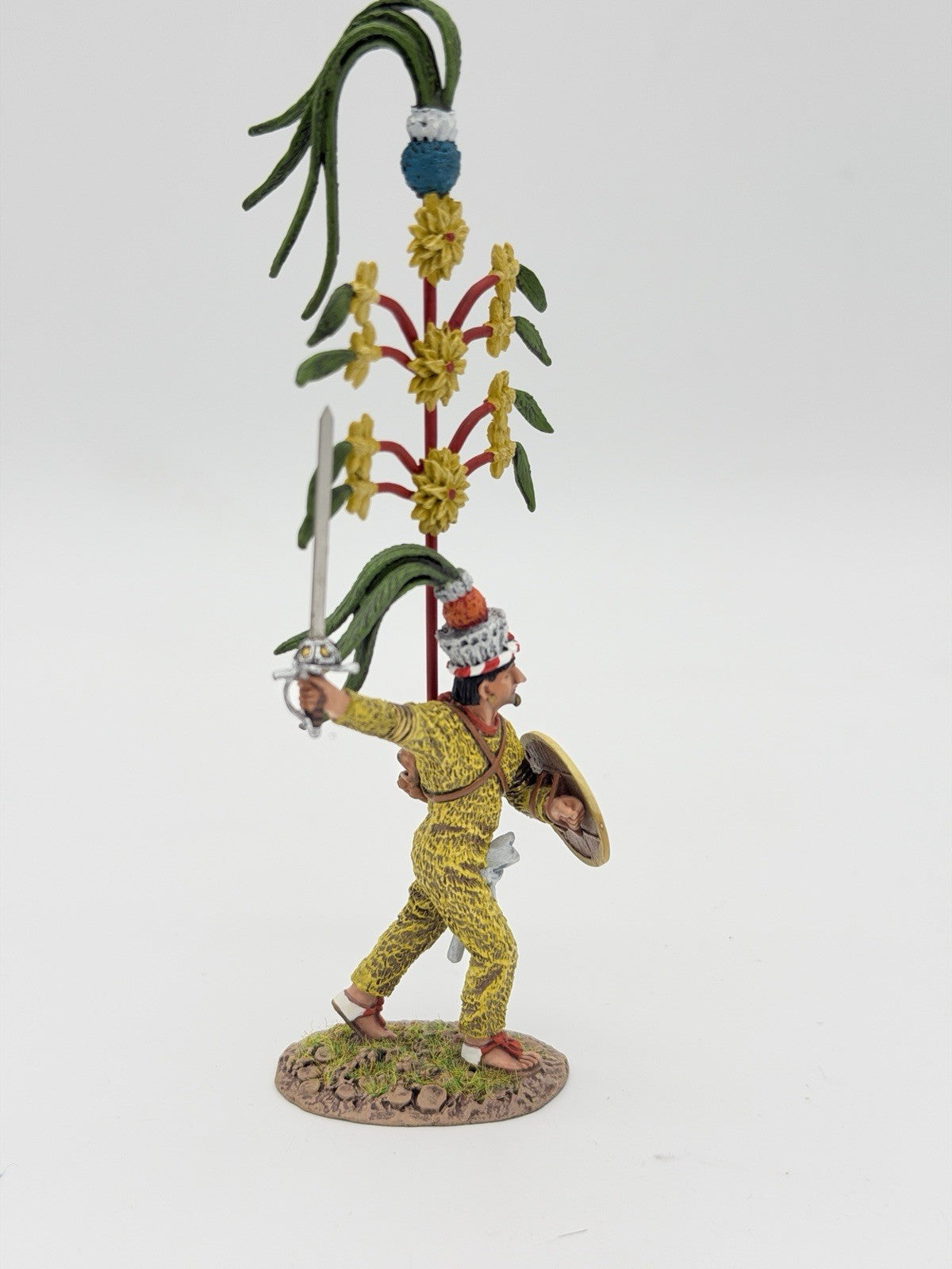 John Jenkins Designs Aztecs & Conquistadors TLAXCALTEC Noble Warrior Toy Soldier