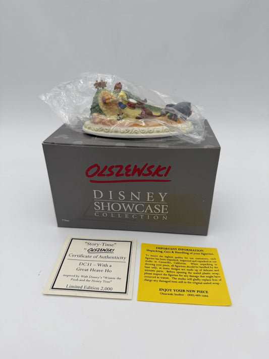 Olszewski Disney Showcase With a Great Heave Ho Winnie Pooh Figurine New/COA
