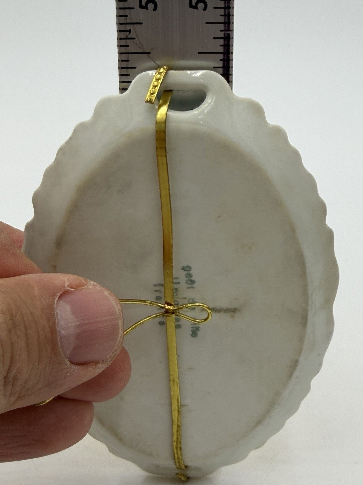 Vintage Limoges France Porcelain Napoleon Miniature Tray Platter  4.5”x3” Rare