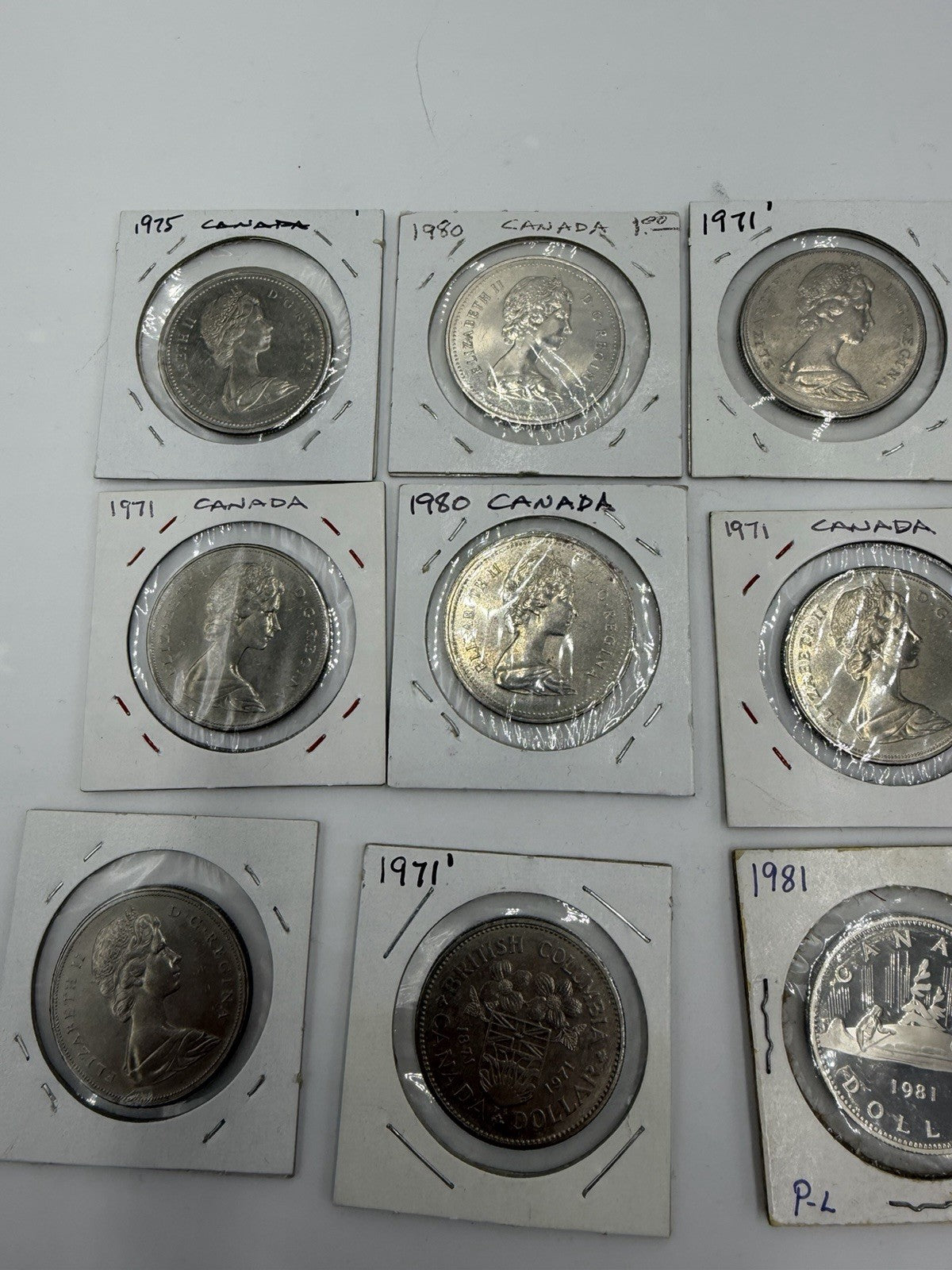 Canadian $1 Commemorative coins Lot 1970,1971,1975,1976 1980 Lot 20 PCs