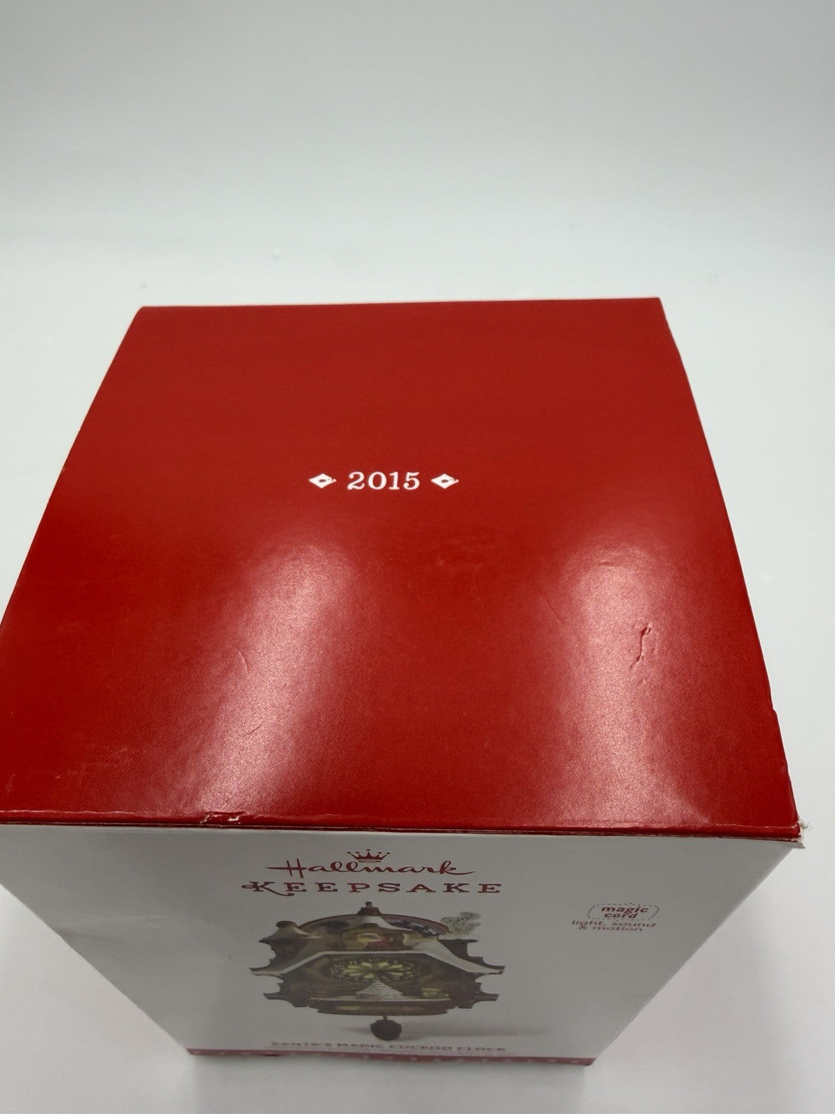 2015 Hallmark Keepsake Santa's Magic Cuckoo Clock Christmas Tree Ornament