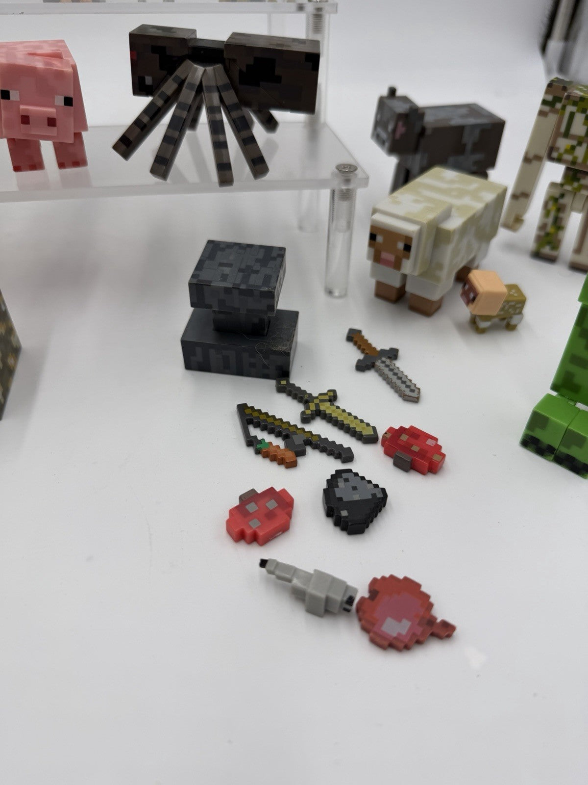 Minecraft Figures Animals Blocks Weapons Tools Lego Mini Figs Lot 50 PCs