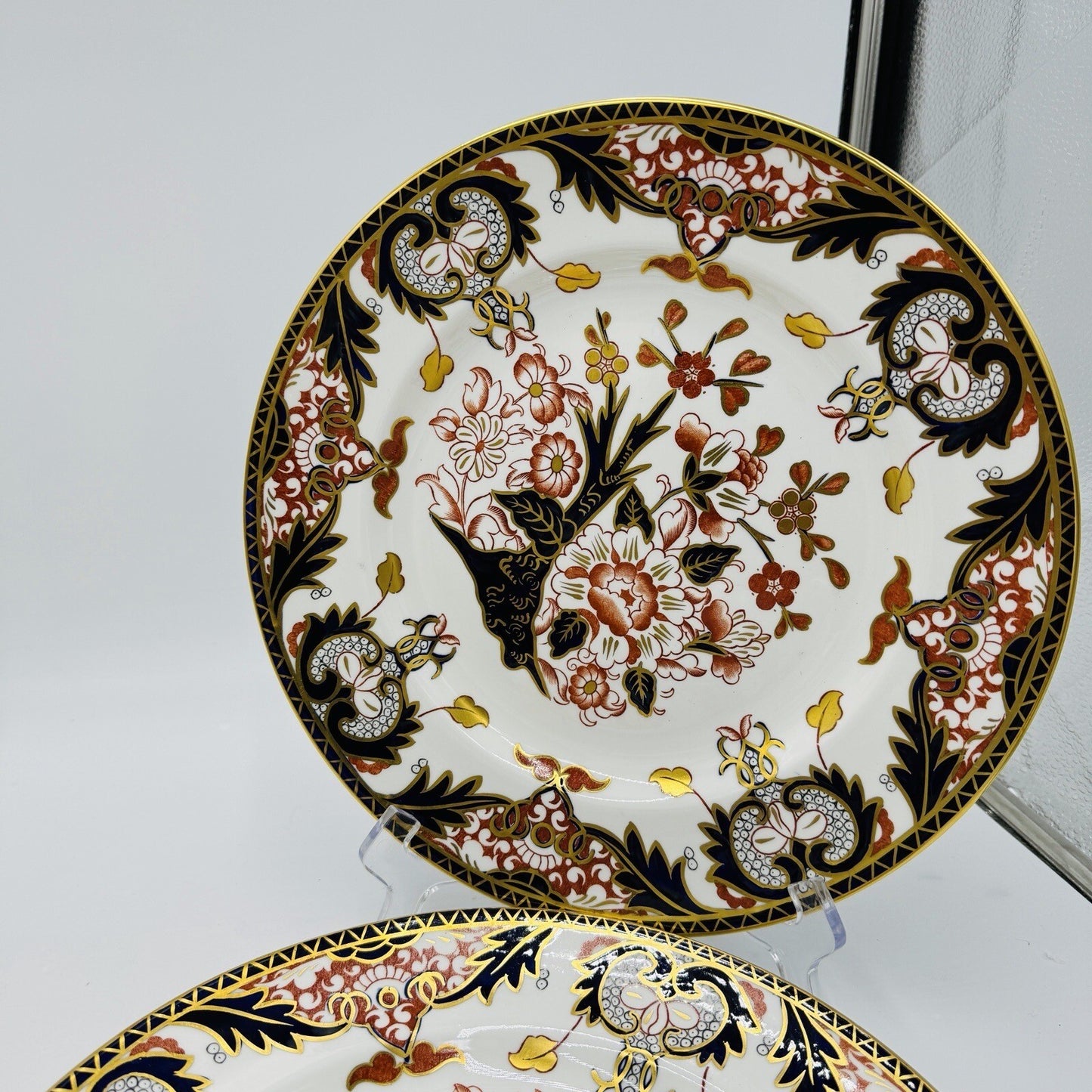 Royal Crown Derby King's Of Old Japan 383 Pattern Dinner Plate Porcelain Antique