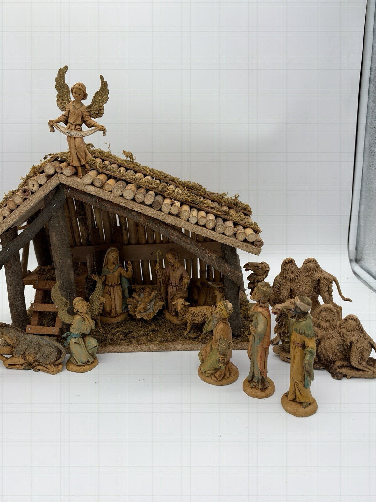 Depose /fontanini Italy 1960 Nativity Set 18 PCs Christmas Figurines Vintage
