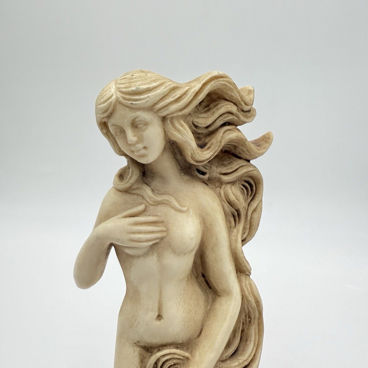 Vintage Lorenfa Italy Sculputure Birth Of Venus Marble Base 9.5” Figurine Greek