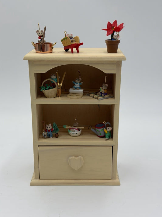 Hallmark 1993 Tiny Green Thumbs Mice Ornaments Miniatures 9 PCs
