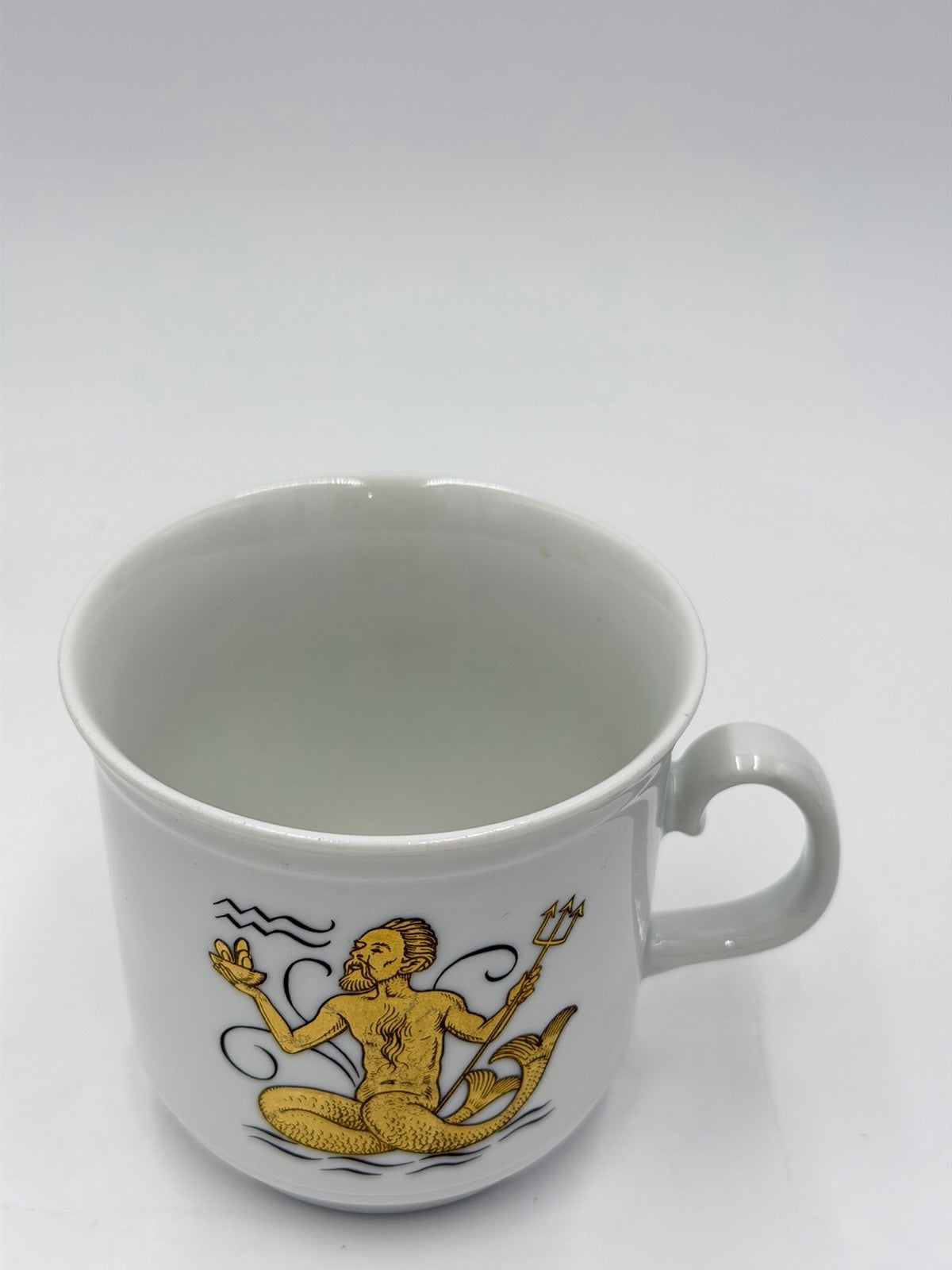 Schumann Arzberg Aquarius Bavarian Porcelain Zodiac Signs #21 Coffee Mug Vintage