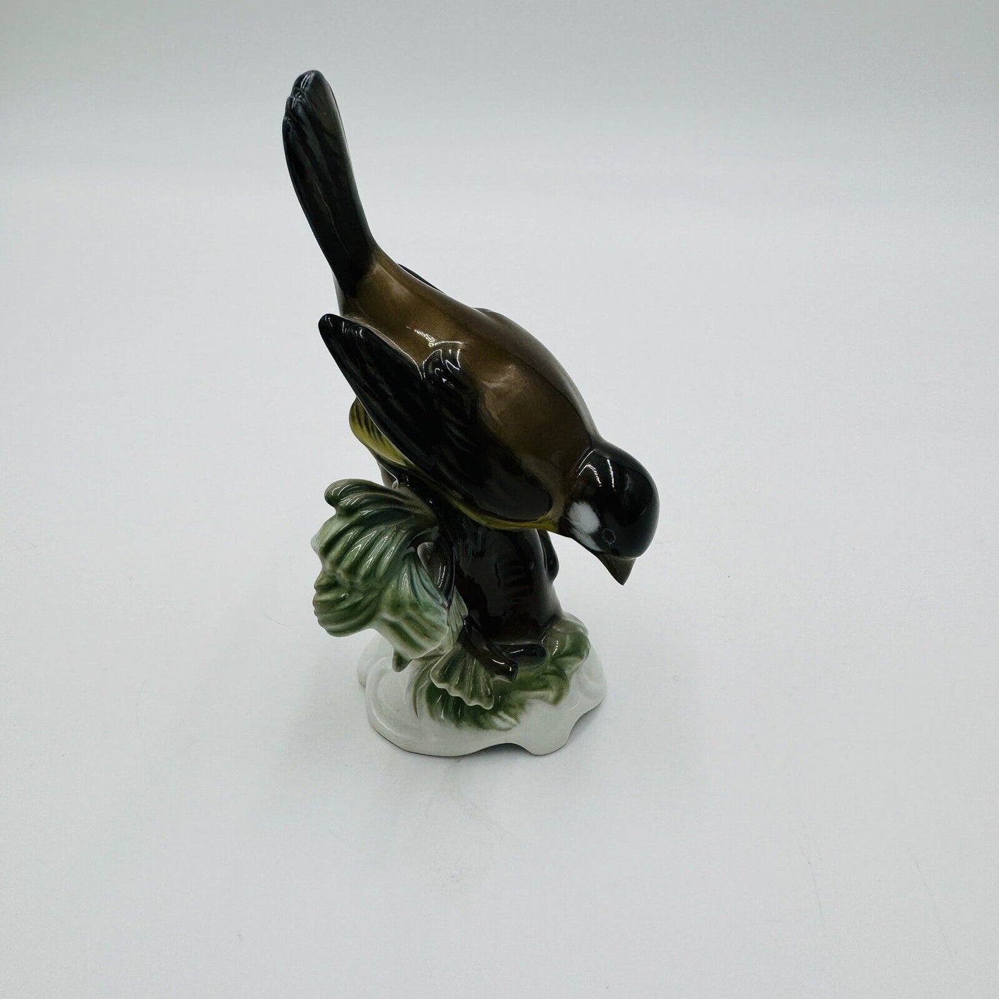 Vintage Rosenthal porcelain #849 yellow Breast Titmouse Bird Figurine Germany 4”